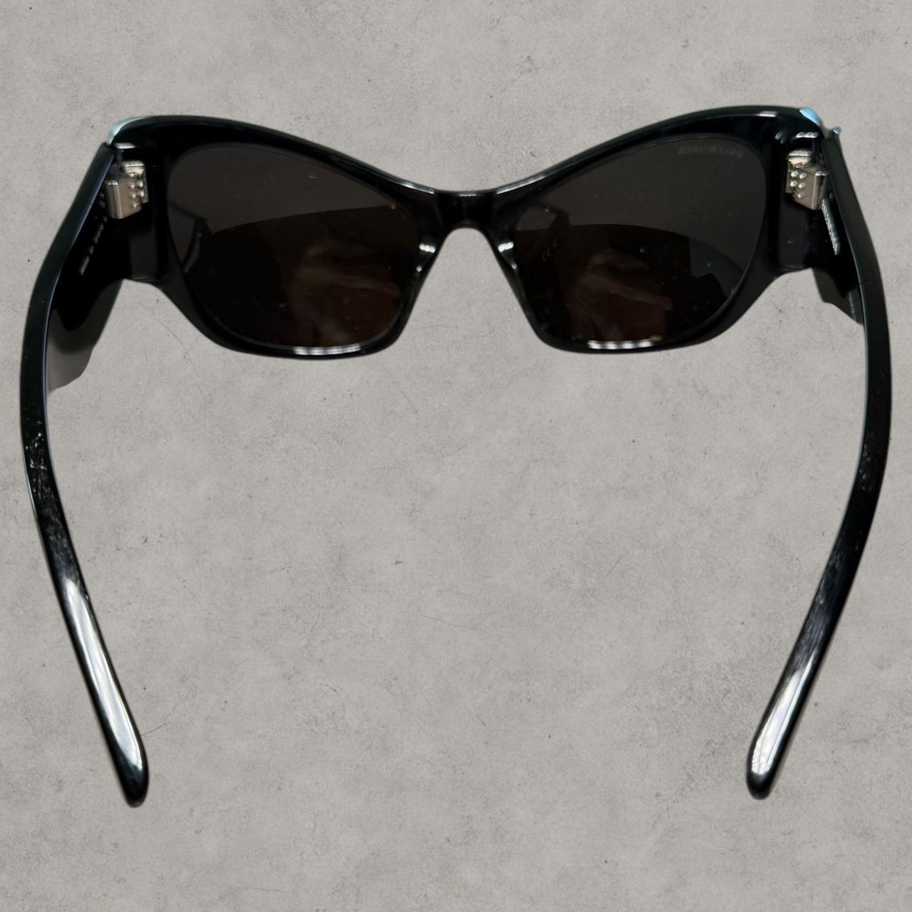 Balenciaga Balenciaga Cateye Logo Black Sunglasses Size ONE SIZE - 3 Thumbnail