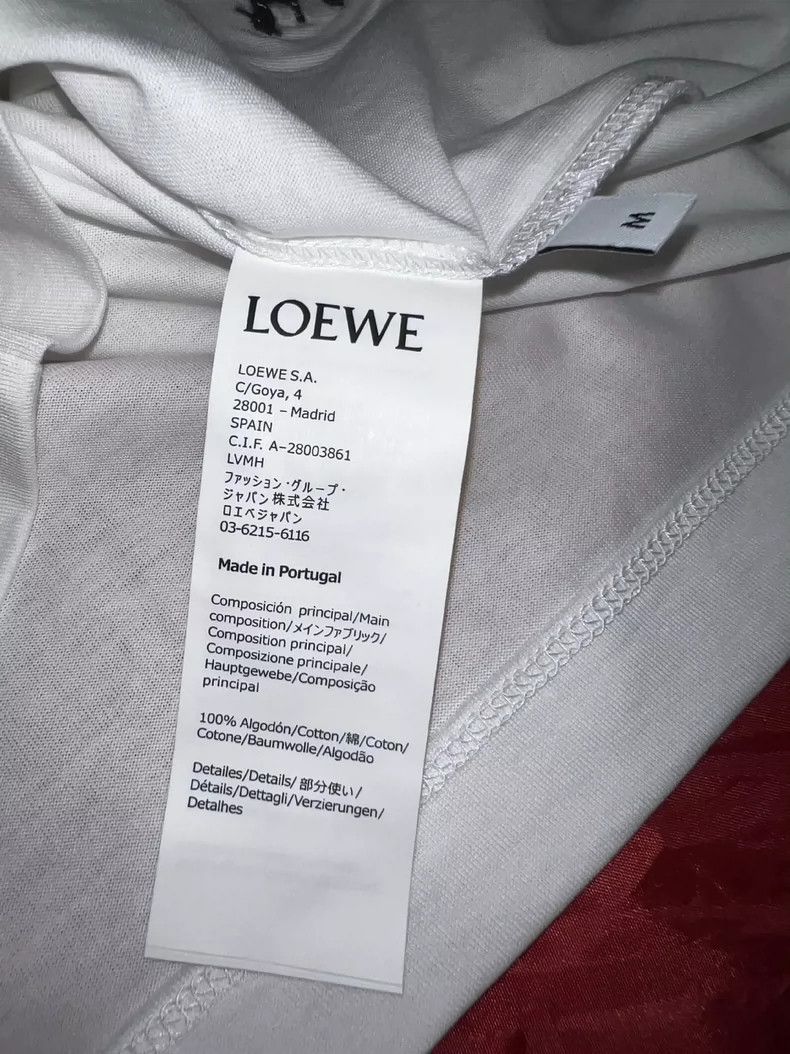Loewe LOEWE White short sleeves with embroidery logo Size US M / EU 48-50 / 2 - 4 Thumbnail
