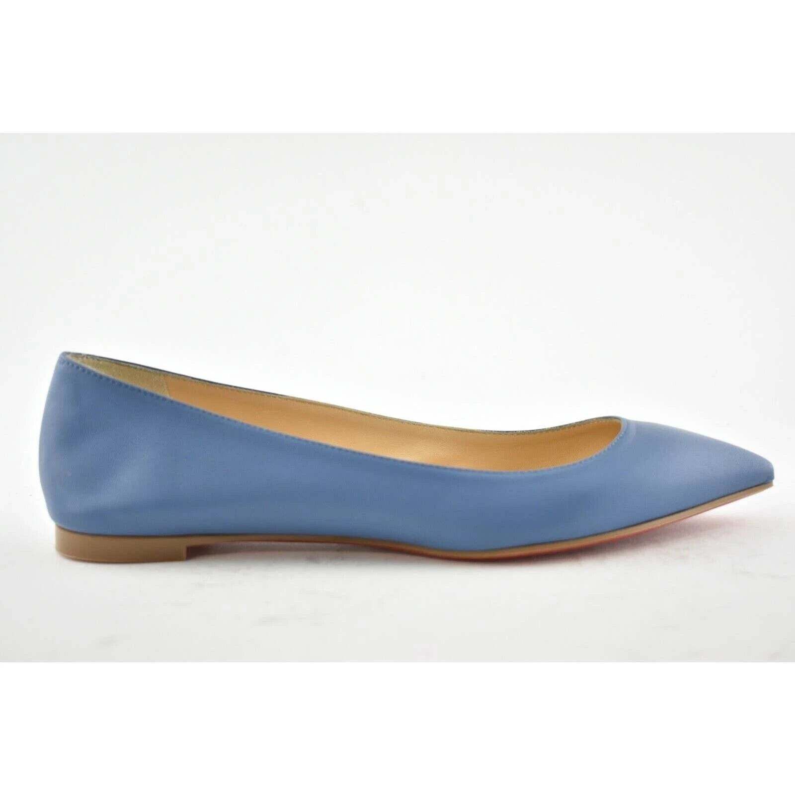 Christian Louboutin Christian Louboutin Ballalla Flat Blue Jeans Nappa Pointed Size US 6 / IT 36 - 2 Thumbnail