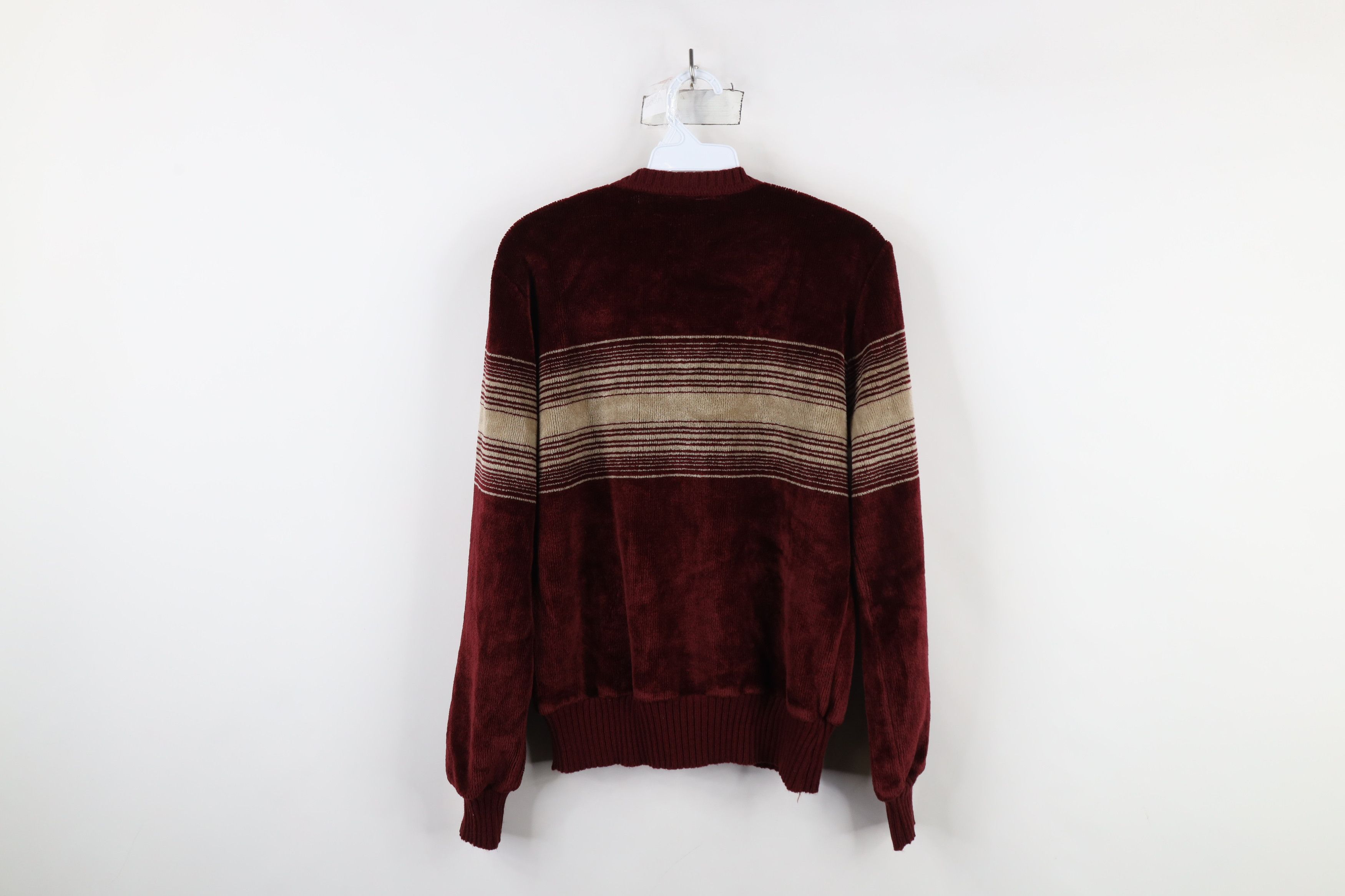Vintage Vintage 70s Streetwear Block Velour Terry Cloth Sweater Size US M / EU 48-50 / 2 - 9 Thumbnail