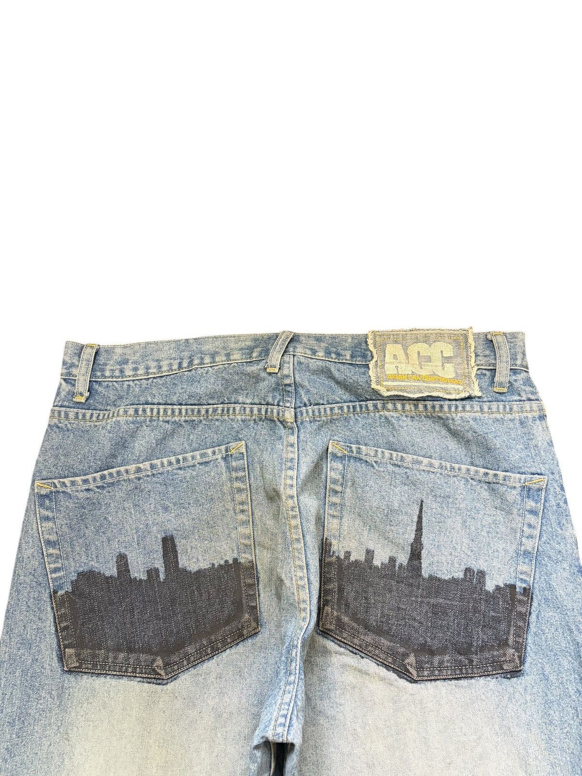 Junya Watanabe Vintage Japanese Brand Mud Wash Distress Baggy Jeans Size US 34 / EU 50 - 3 Thumbnail