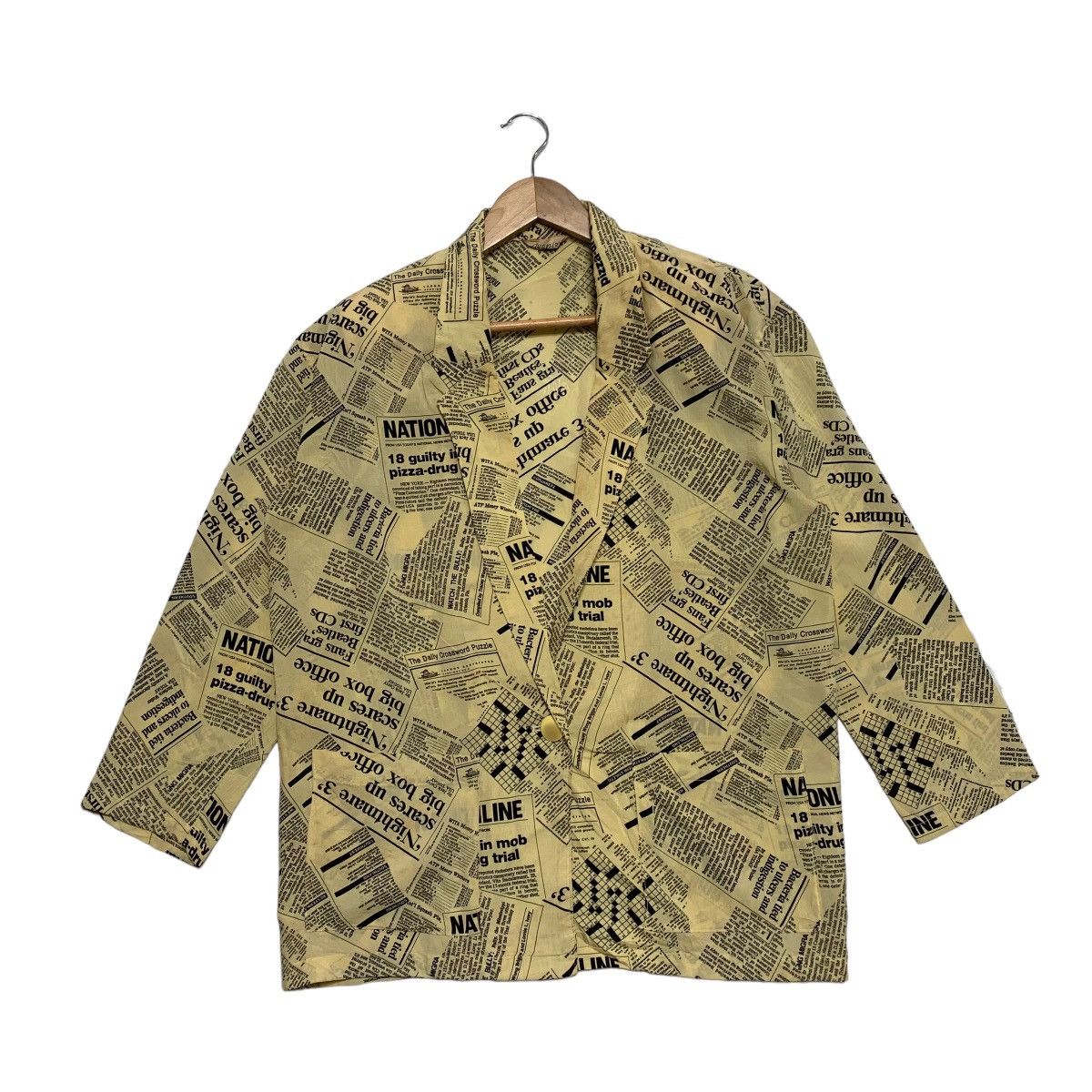 Japanese Brand Arenizo Newspaper Jacket Size XL / US 12-14 / IT 48-50 - 1 Thumbnail