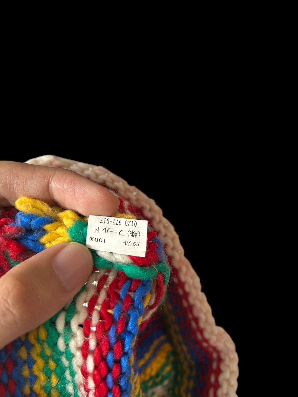Kapital Stripe Crochet Knitted Handmade Beanie Hats Size ONE SIZE - 5 Thumbnail