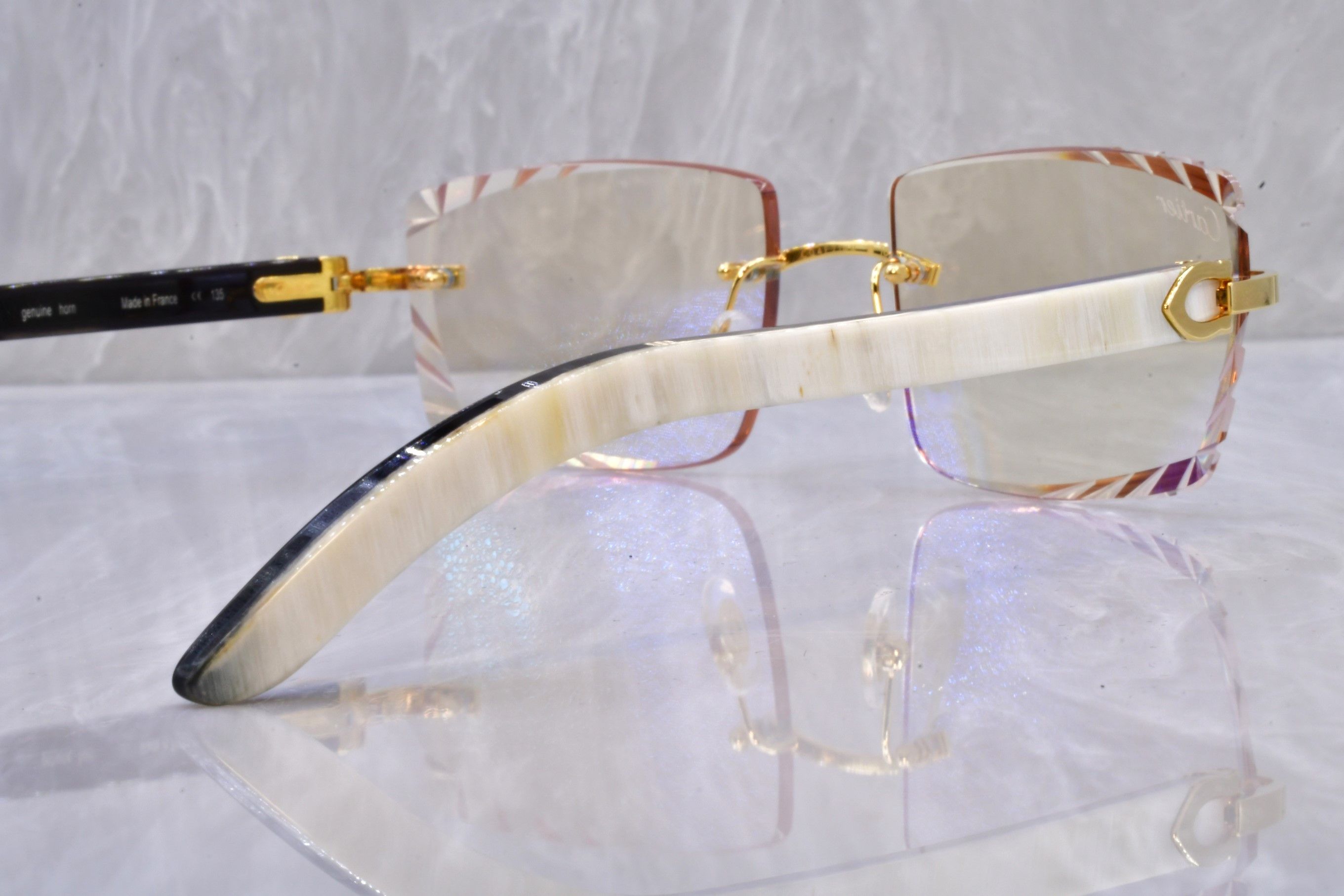 Cartier Cartier diamond cut horn sunglasses C decor buffs Transition Size ONE SIZE - 7 Thumbnail