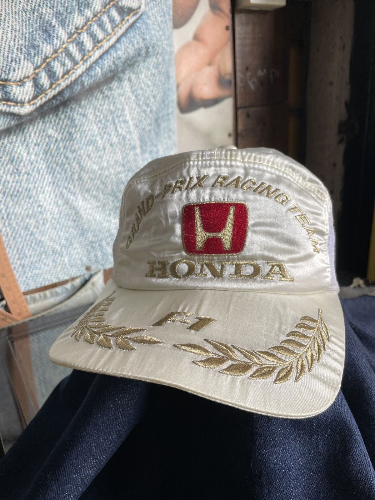 Honda Vintage Honda Japan F1 Grandprix Racing Team Embroidery Hat Size ONE SIZE - 2 Thumbnail