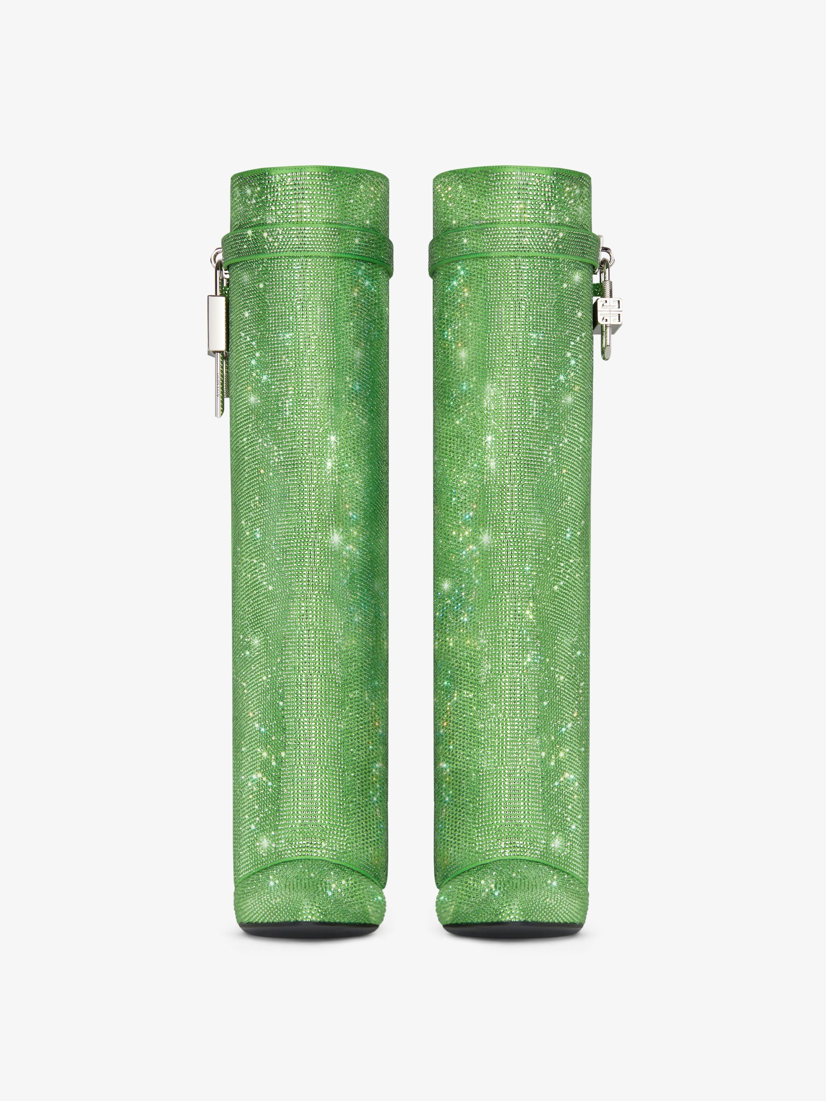 Givenchy o1srvl11e0525 Shark Lock Pant Boots 90mm in Absynthe Green Size US 9 / IT 39 - 3 Thumbnail