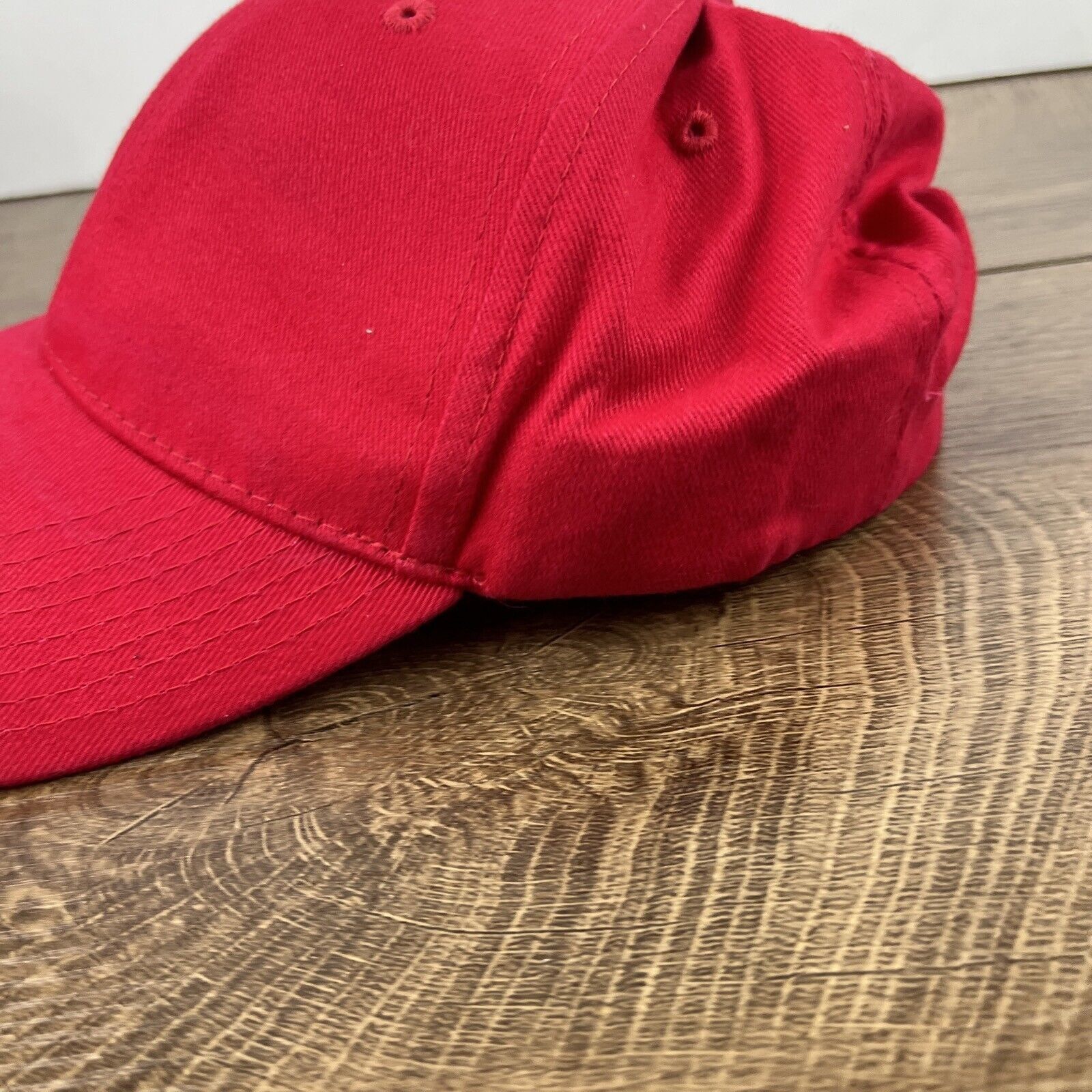 Other Plain Red Hat Baseball Cap Red Hat Adjustable Adult Size Hat Size ONE SIZE - 8 Thumbnail