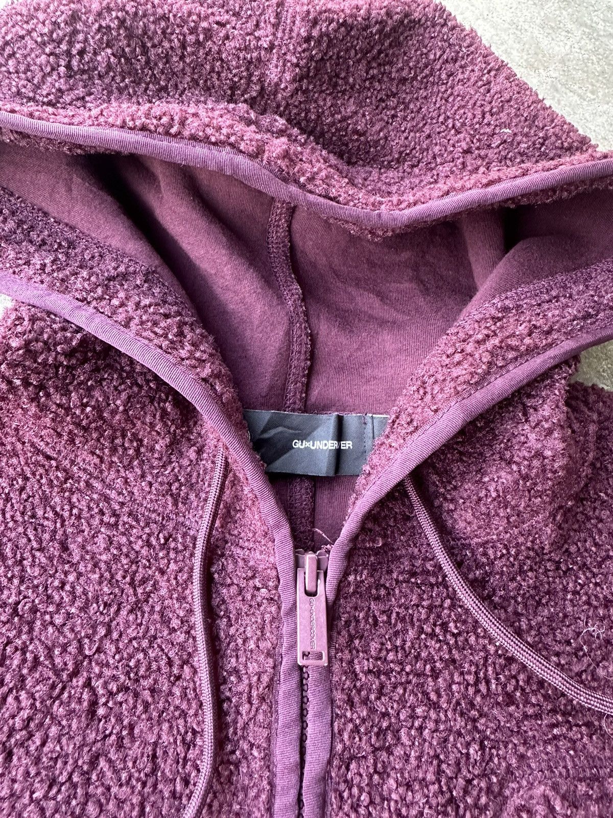 GU × Undercover Gu x undercover deep pile fleece long jacket hoodie Size US XL / EU 56 / 4 - 5 Thumbnail