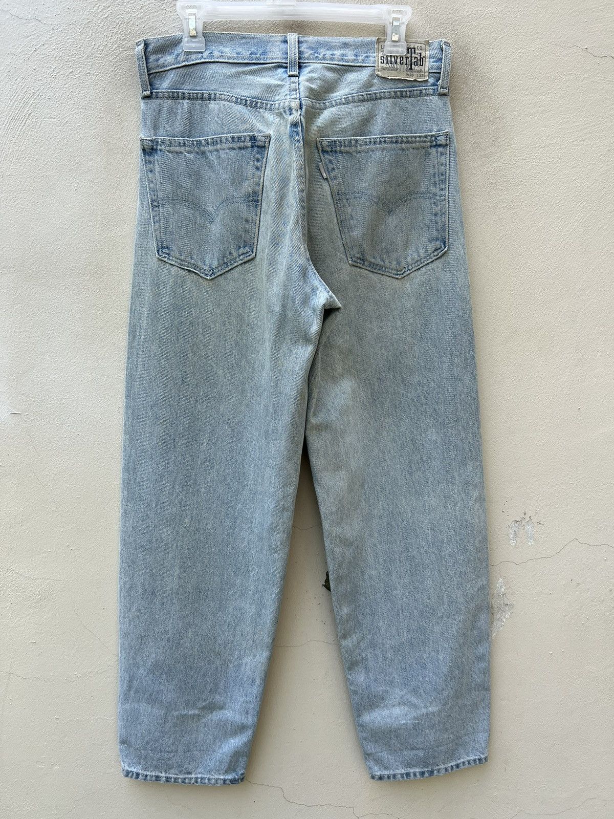 Levi's Vintage Levi’s Silvertab Dirty Mud Denim Baggy Jeans Size US 30 / EU 46 - 15 Thumbnail