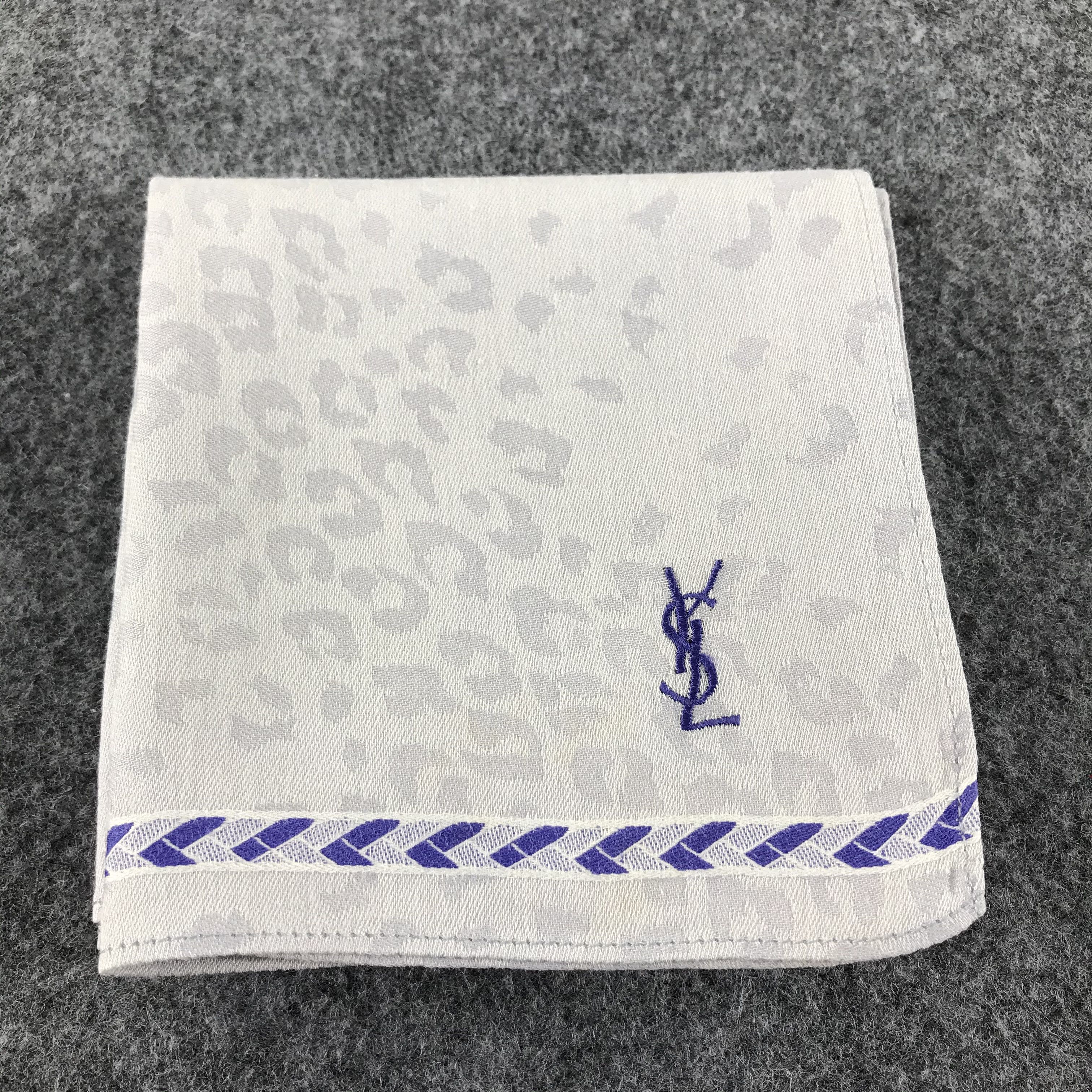 Vintage × Yves Saint Laurent YSL Cheetah Spots Handkerchief Neckerchief Bandana H244 Size ONE SIZE - 11 Thumbnail