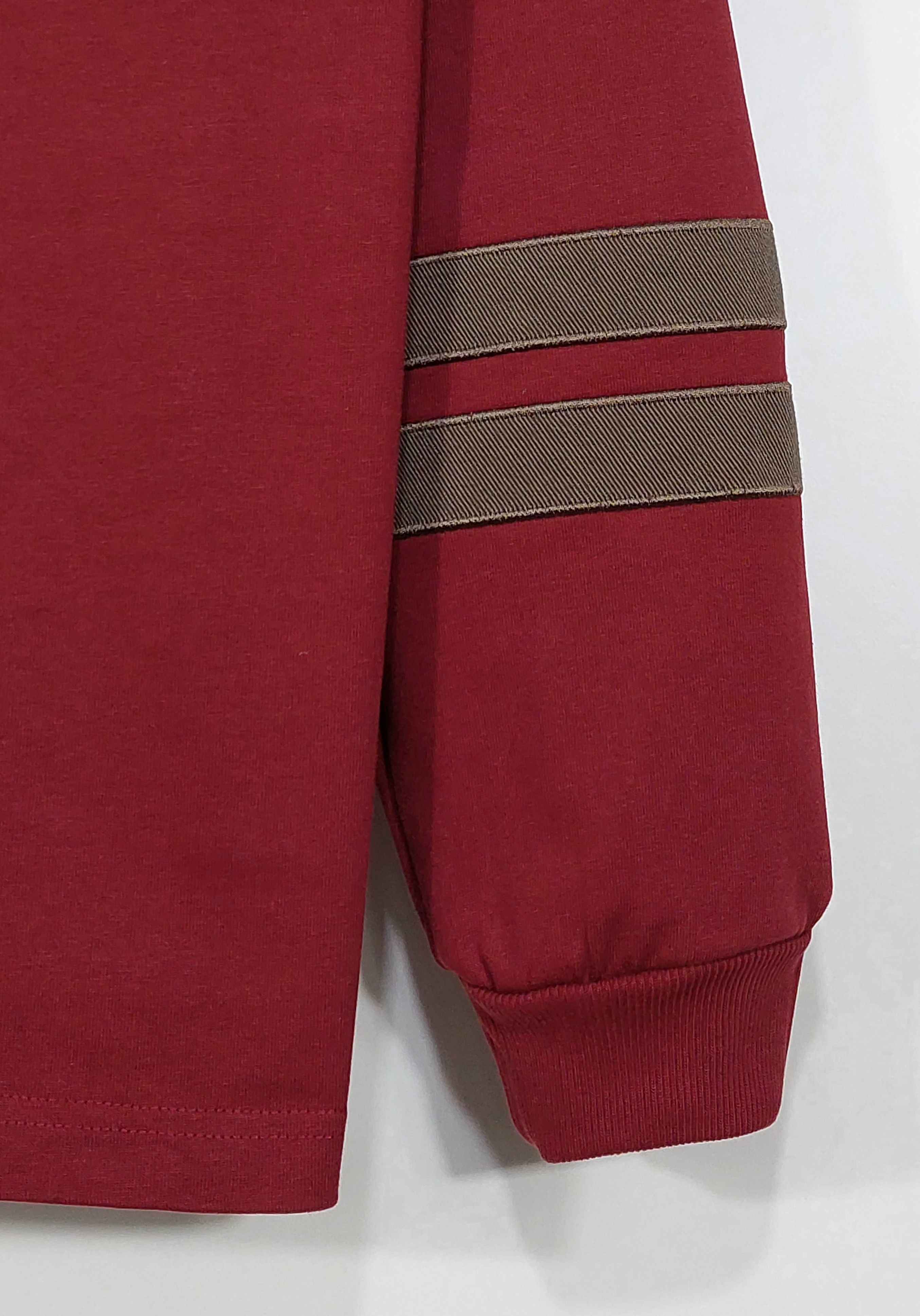 DENIM TEARS down by the tears LS rugby polo shirt - red/pink L Size US L / EU 52-54 / 3 - 6 Thumbnail