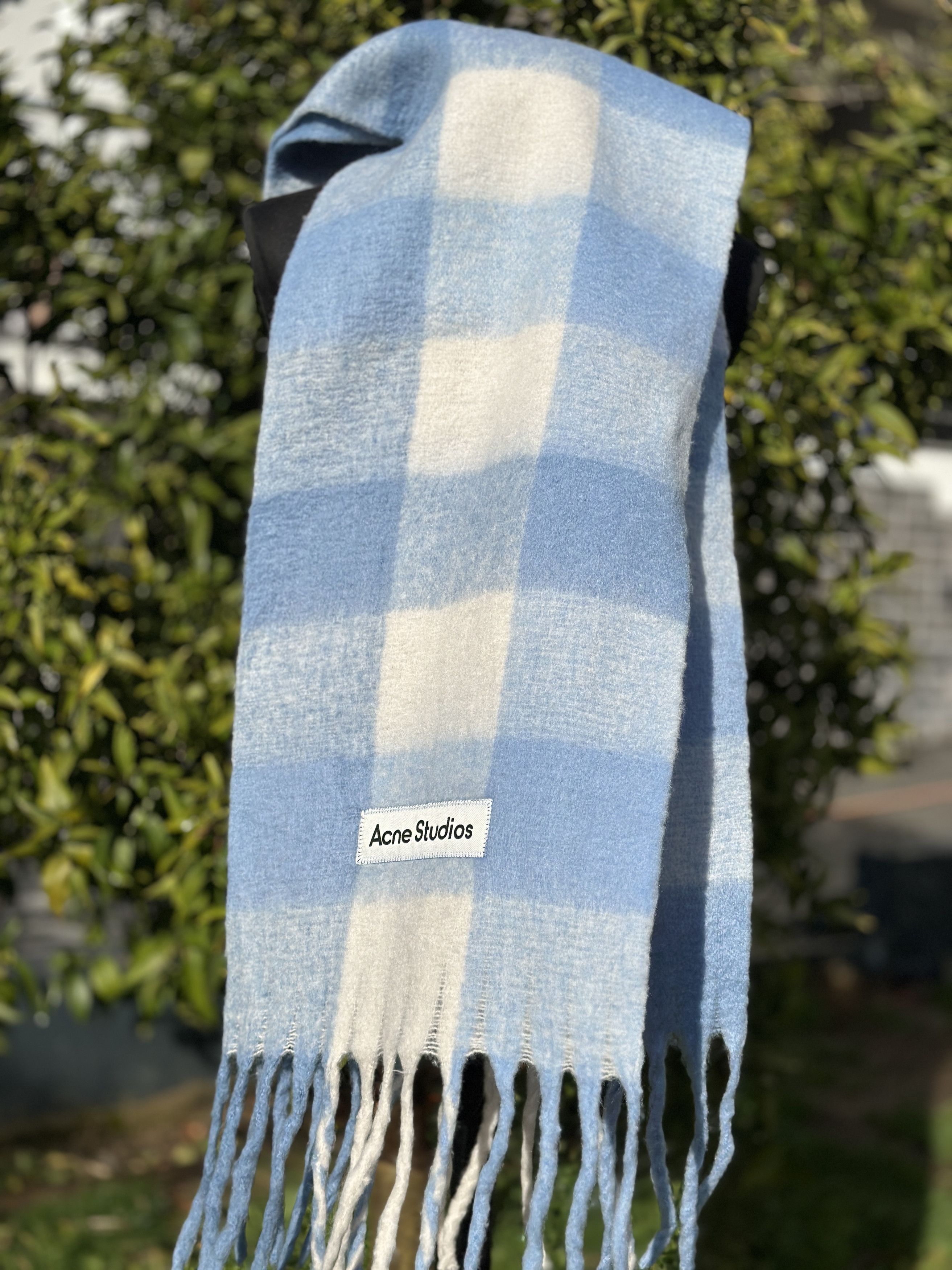 Acne Studios Acne Studios Multicolor Checked Wool Mohair Scarf Unisex Size ONE SIZE - 9 Thumbnail