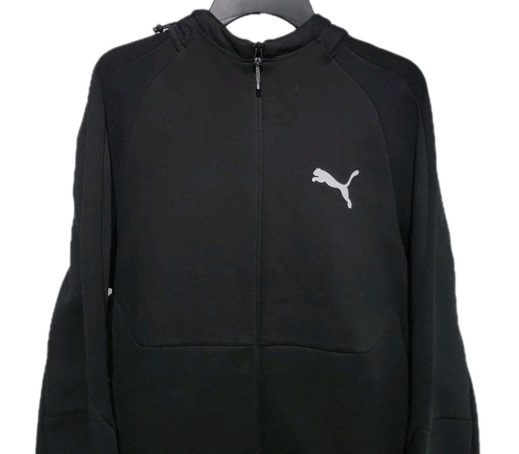Puma PUMA Evostripe Black Full-Zip Long-Sleeves Hoodie Zip Pocket Size US L / EU 52-54 / 3 - 7 Thumbnail