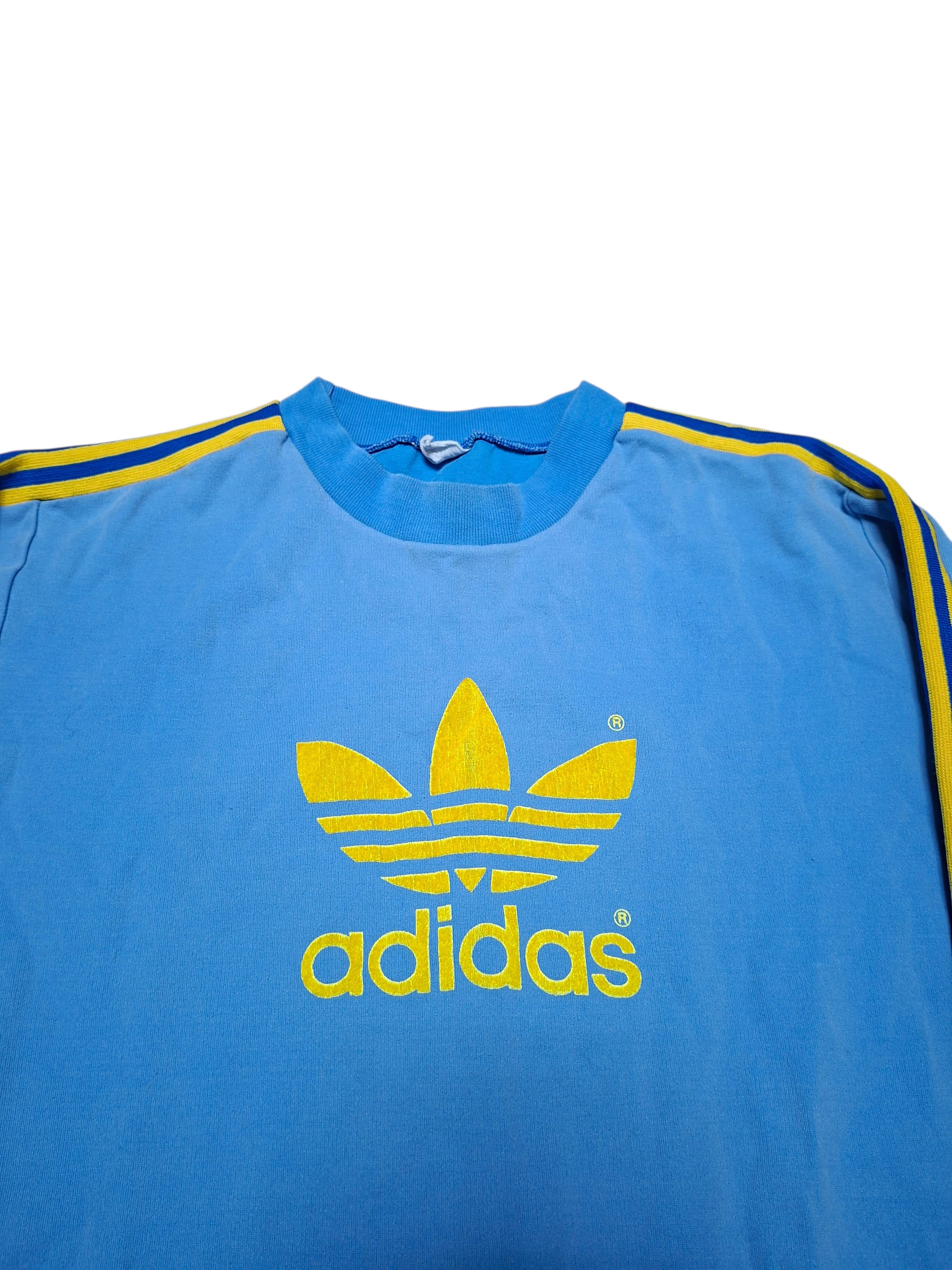 Adidas ADIDAS VINTAGE 80S BIG LOGO SWEATSHIRT Size US M / EU 48-50 / 2 - 2 Thumbnail