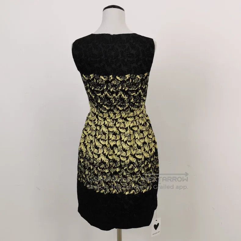 Valentino Valentino Black and yellow patterned dress Size S / US 4 / IT 40 - 2 Thumbnail