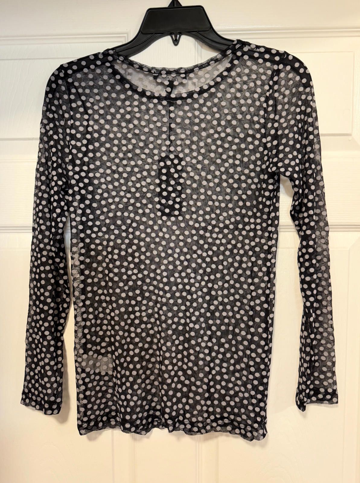 Other Comfy USA Long Sleeve Sheer Polka Dot Top - Size Small Size S / US 4 / IT 40 - 1 Thumbnail