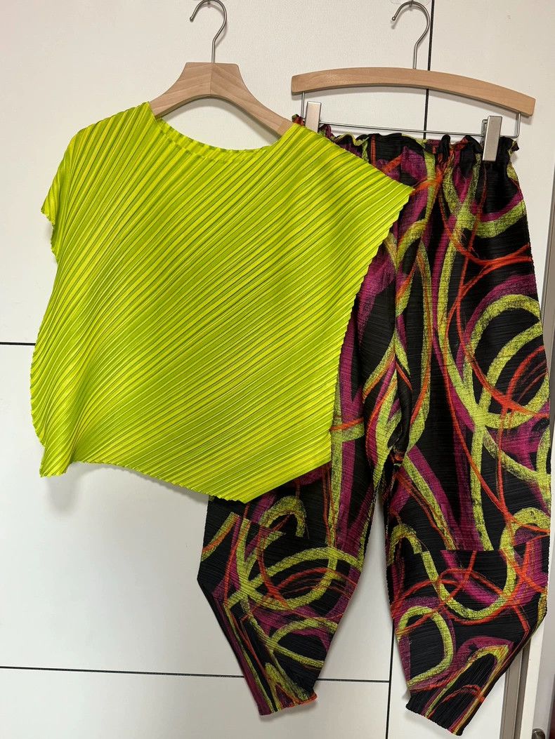 Issey Miyake Issey Miyake size:3 Green twill short-sleeved shirt Size XS / US 0-2 / IT 36-38 - 3 Thumbnail