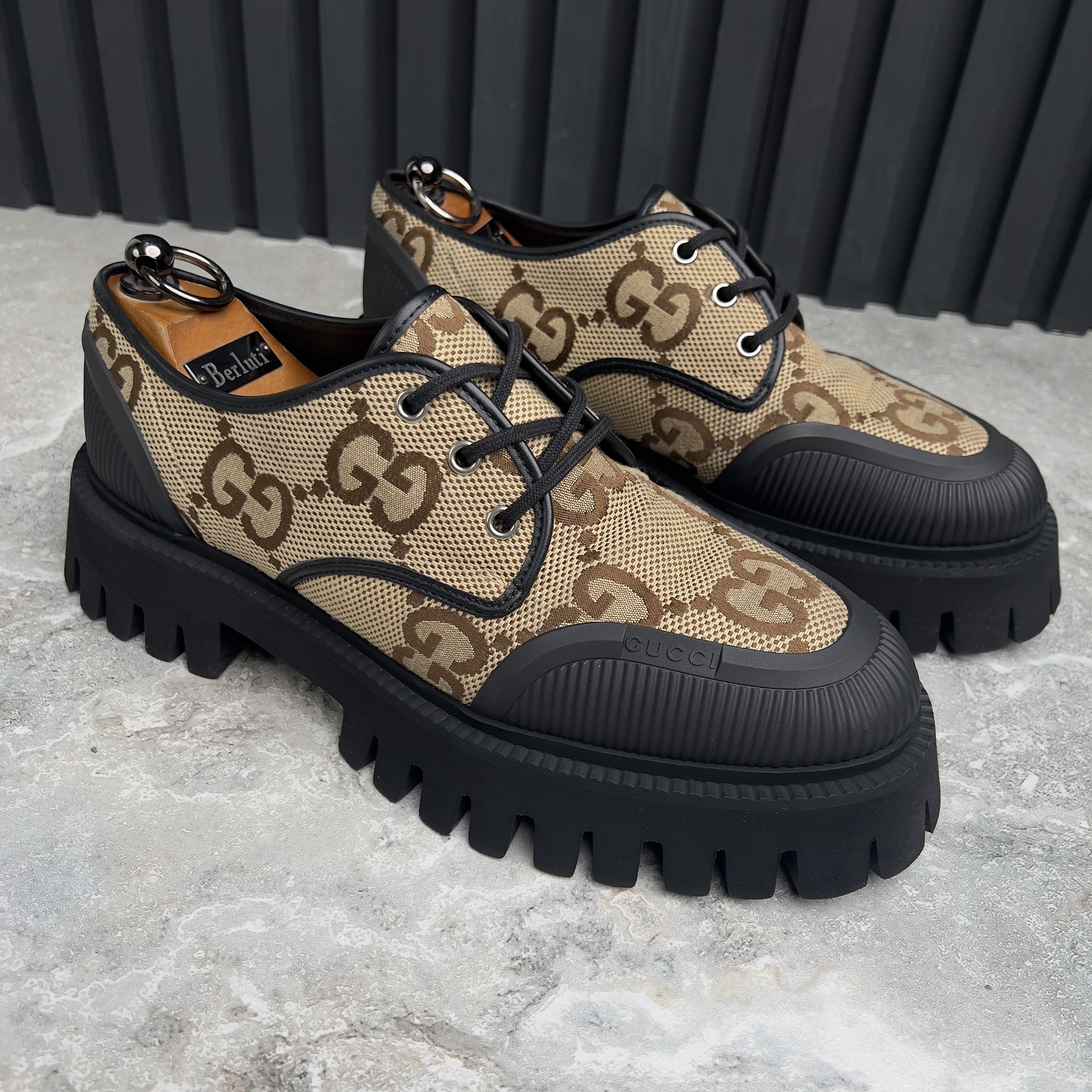 Gucci Gucci Maxi GG Chunky Lace-Up Dress Shoes Derby Size US 8 / EU 41 - 5 Thumbnail