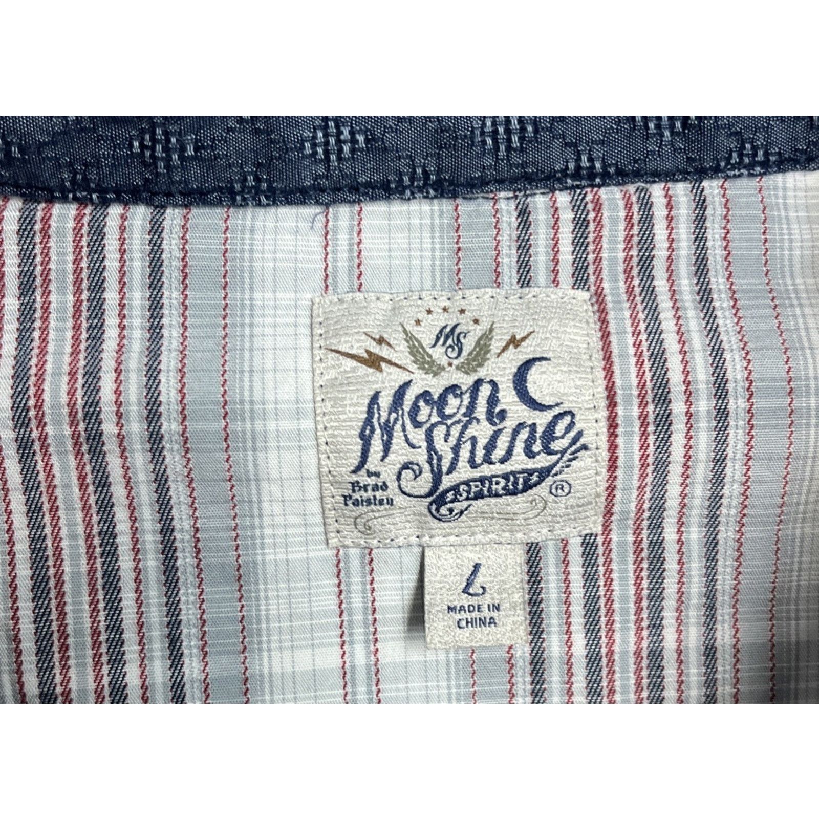 Other Moonshine Spirit by Brad Paisley Men's L Shirt Gray Plaid Size US L / EU 52-54 / 3 - 6 Thumbnail