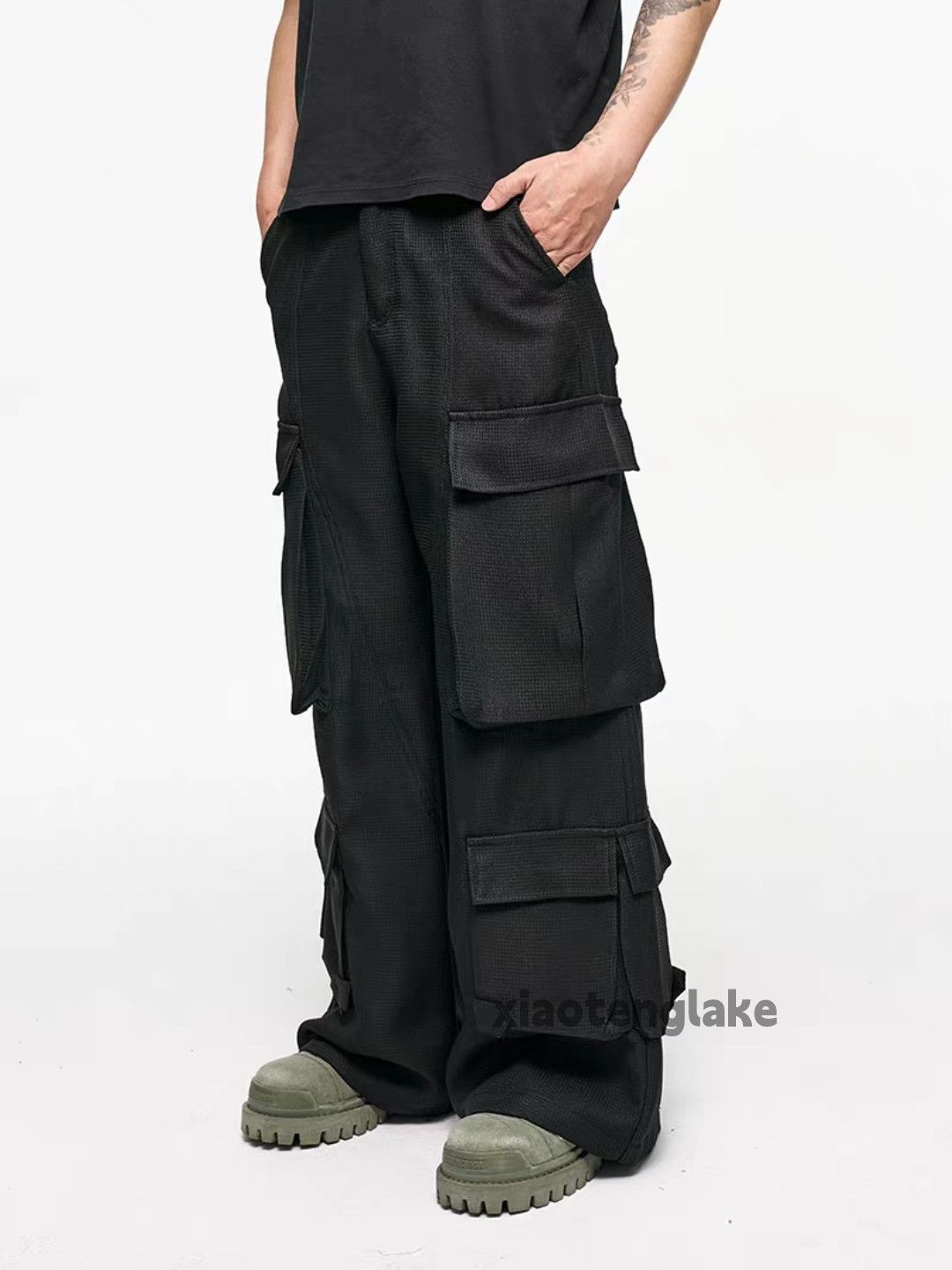 Designer × Japanese Brand × Vintage utility military tactical punk grunge patchwork pants Size US 30 / EU 46 - 1 Thumbnail
