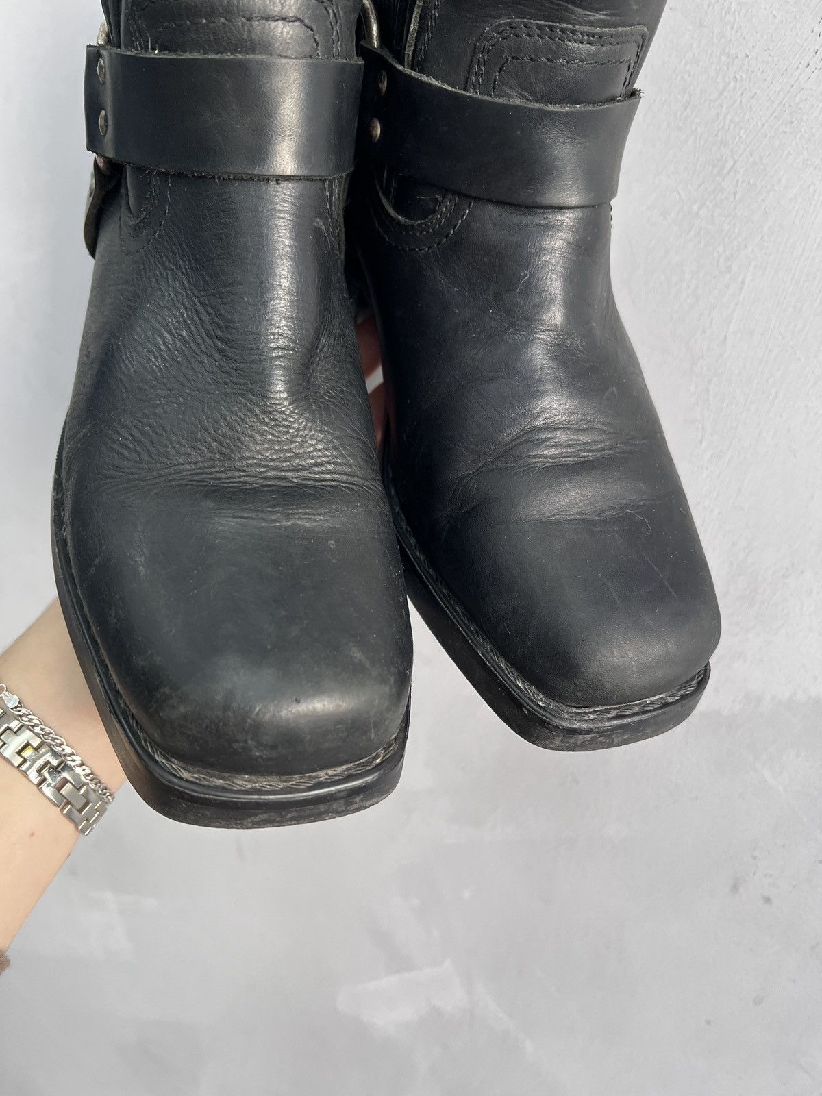 Wrangler Wrangler black leather guidi boots vintage biker style Size US 10 / EU 43 - 13 Thumbnail