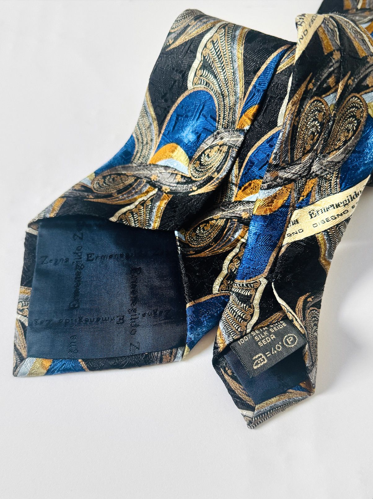 Ermenegildo Zegna Ermenegildo Zegna Silk Tie – Woven Abstract Pattern Size ONE SIZE - 3 Thumbnail
