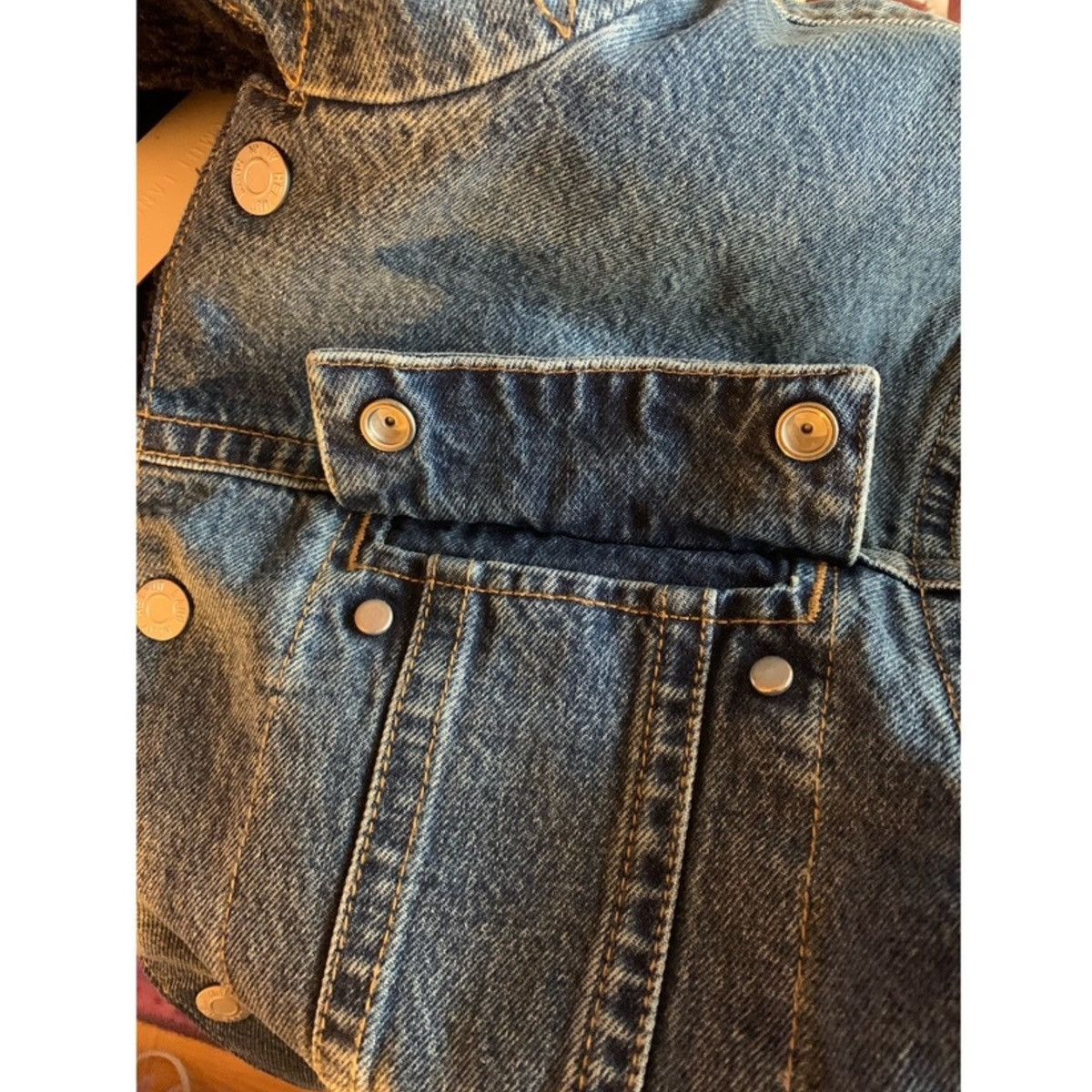 Helmut Lang HELMUT LANG CROPPED SHERPA FLEECE DENIM JACKET Size US S / EU 44-46 / 1 - 10 Thumbnail