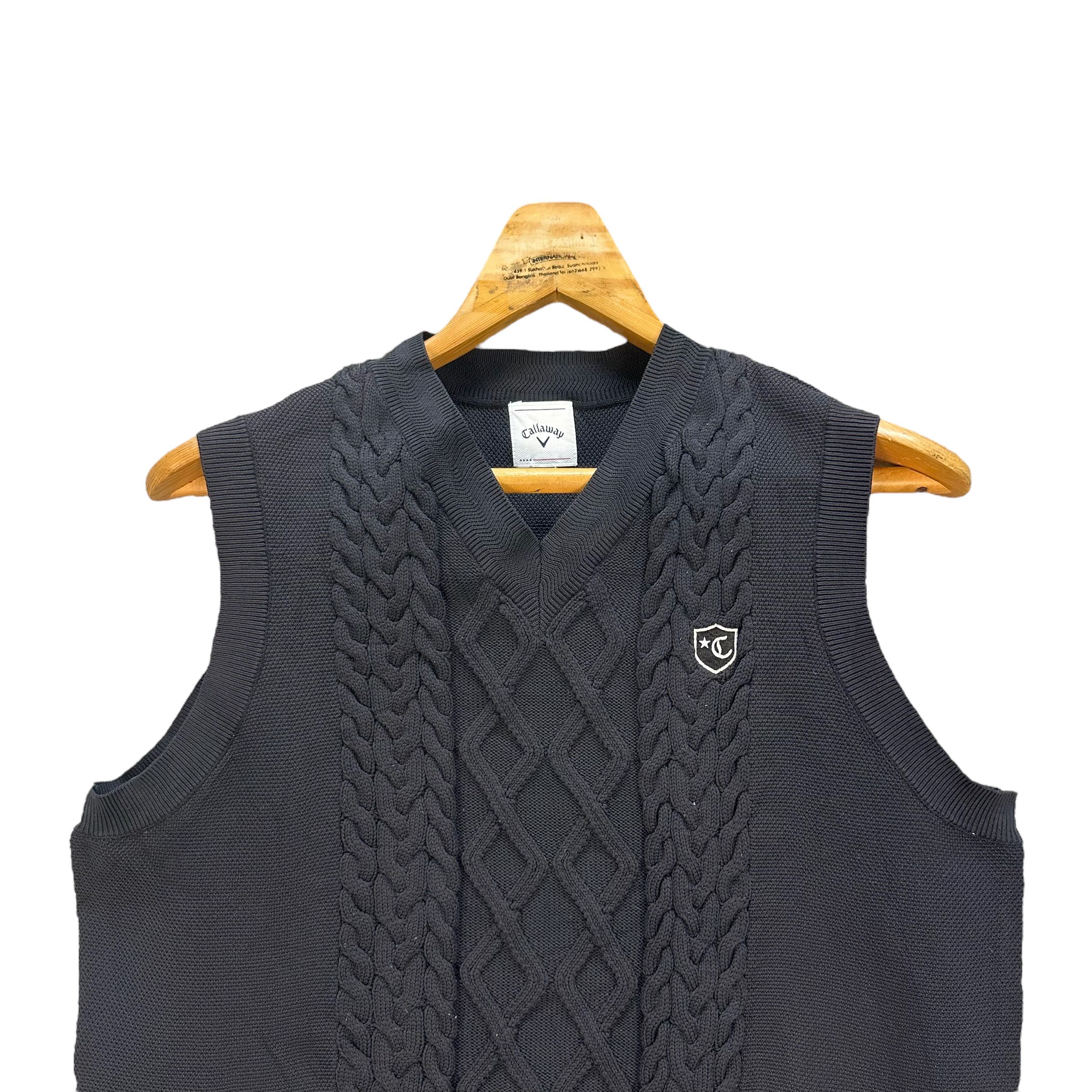 Callaway CALLAWAY ABSTRACT DESIGN SLEEVELESS SWEATER #8430-008 Size US L / EU 52-54 / 3 - 2 Thumbnail