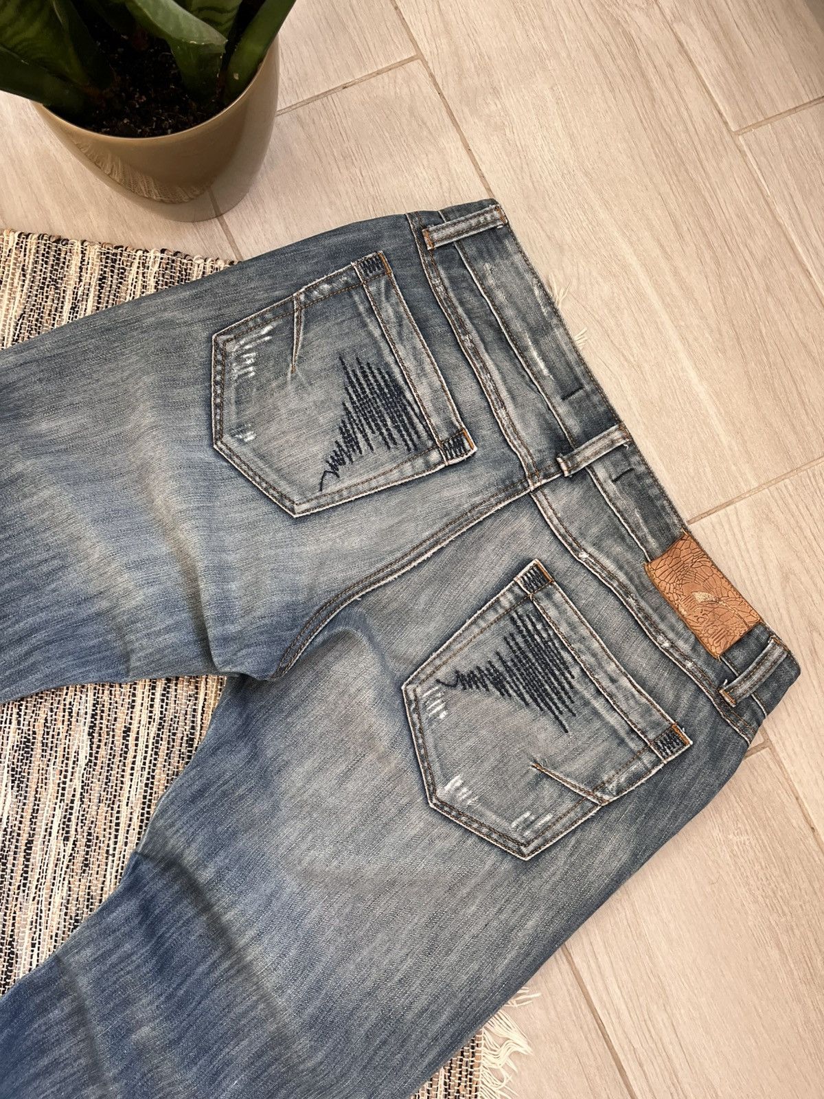 Just Cavalli × Vintage Vintage 00s Just Cavalli jeans faded distressed denim Y2K Size US 34 / EU 50 - 13 Thumbnail