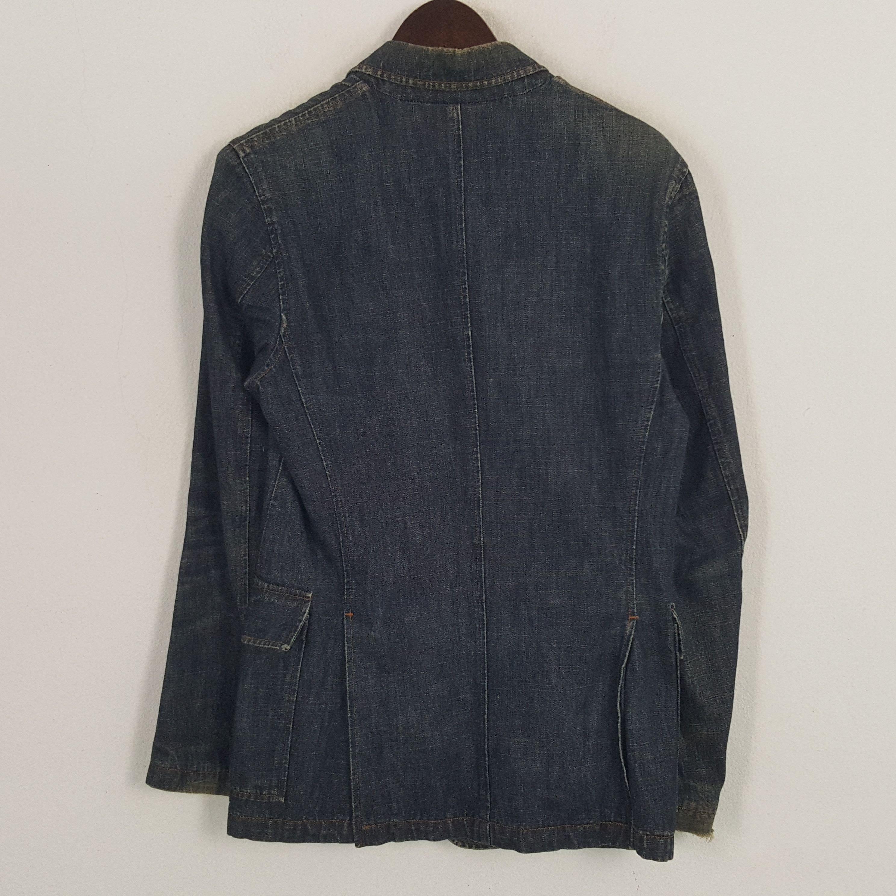 Miu Miu × Vintage Vintage Miu Miu Denim Button Blazer Jacket Size US S / EU 44-46 / 1 - 3 Thumbnail
