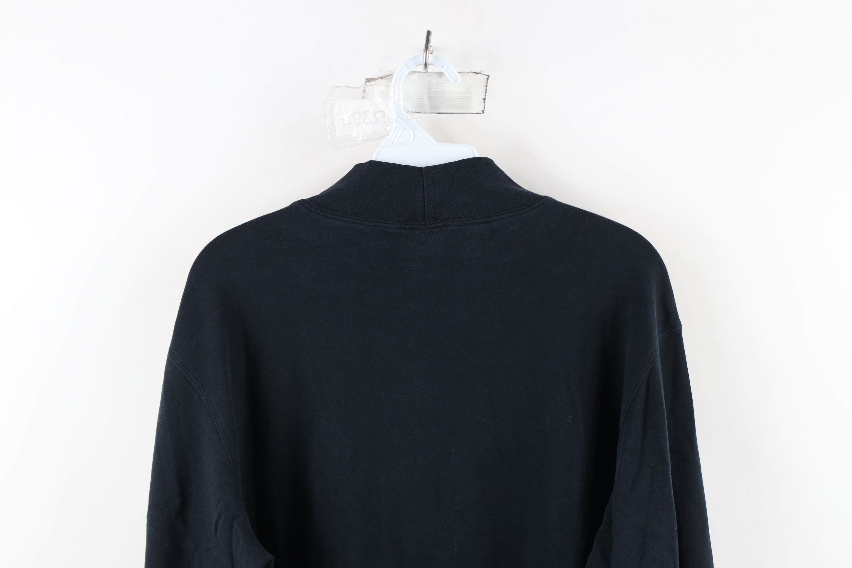Lands' End × Vintage Vintage 90s Lands Mock Neck Long Sleeve T-Shirt Black Cotton Size US L / EU 52-54 / 3 - 9 Thumbnail