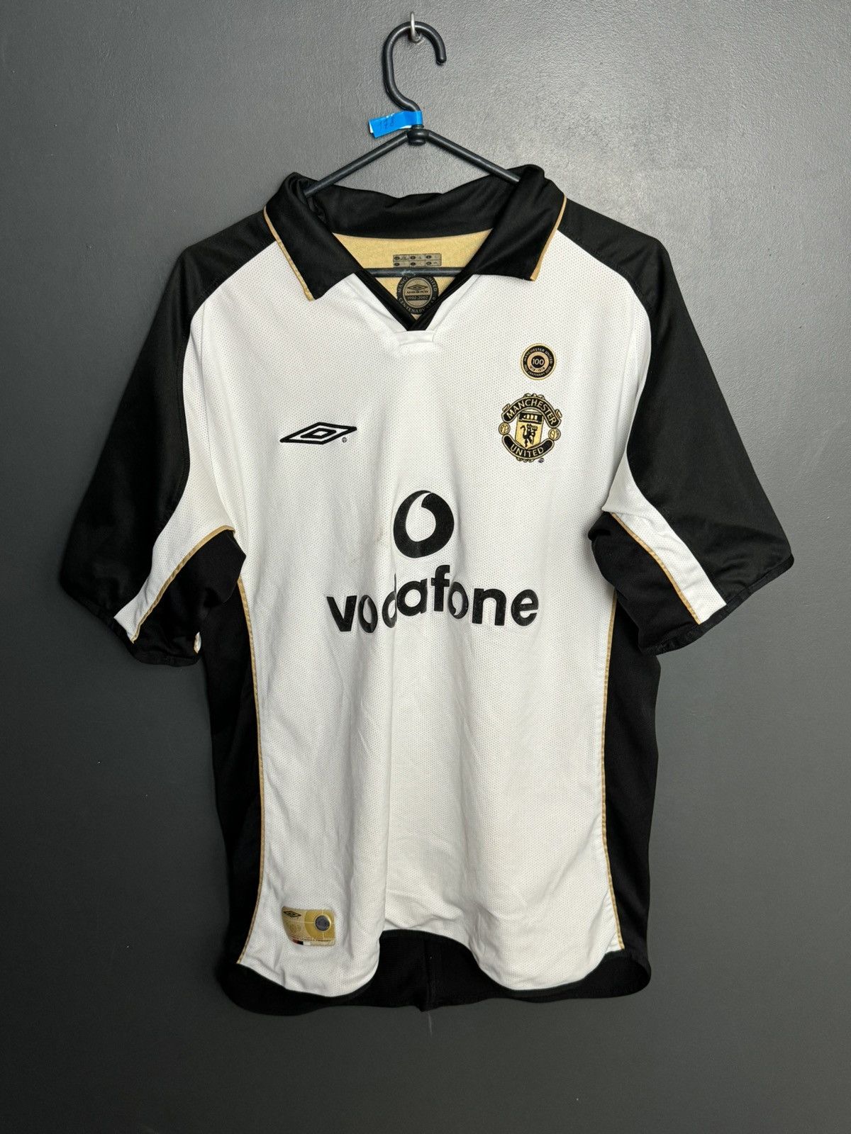 Umbro Manchester United 01/02 Away Veron Football Jersey T-Shirt Size US L / EU 52-54 / 3 - 2 Thumbnail