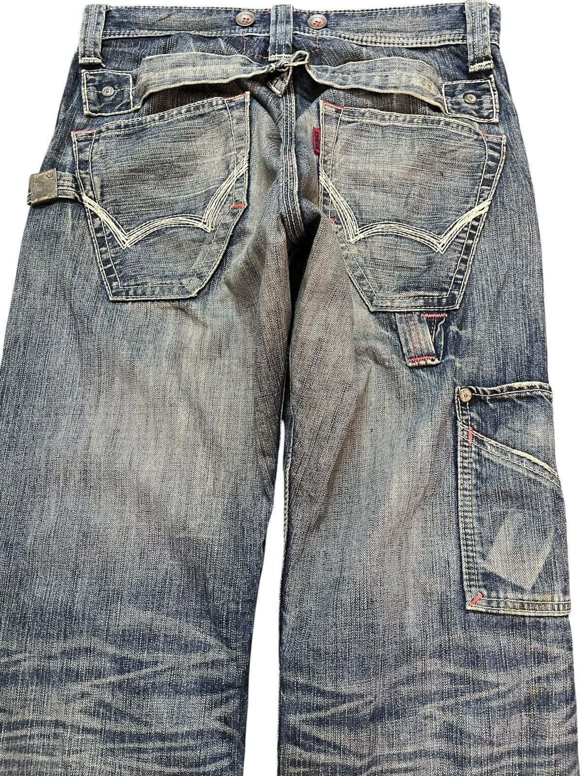 Edwin Vintage Edwin 503 Bluetrip Mudwash Carpenter Buckle Denim Size US 30 / EU 46 - 9 Thumbnail