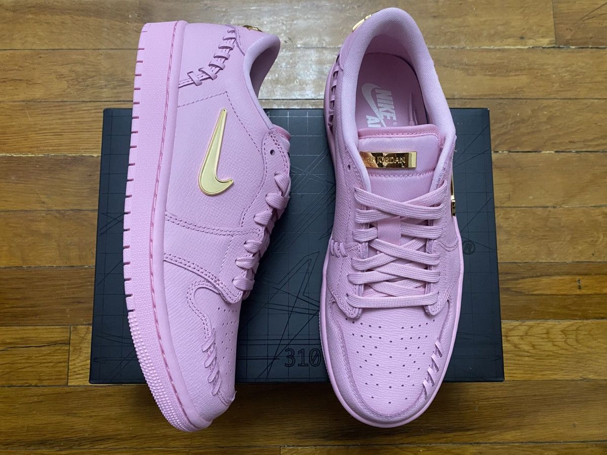 Jordan Brand Size 5W/3.5M - Jordan 1 Low Perfect Pink Metallic Gold Size US 5 / IT 35 - 9 Thumbnail