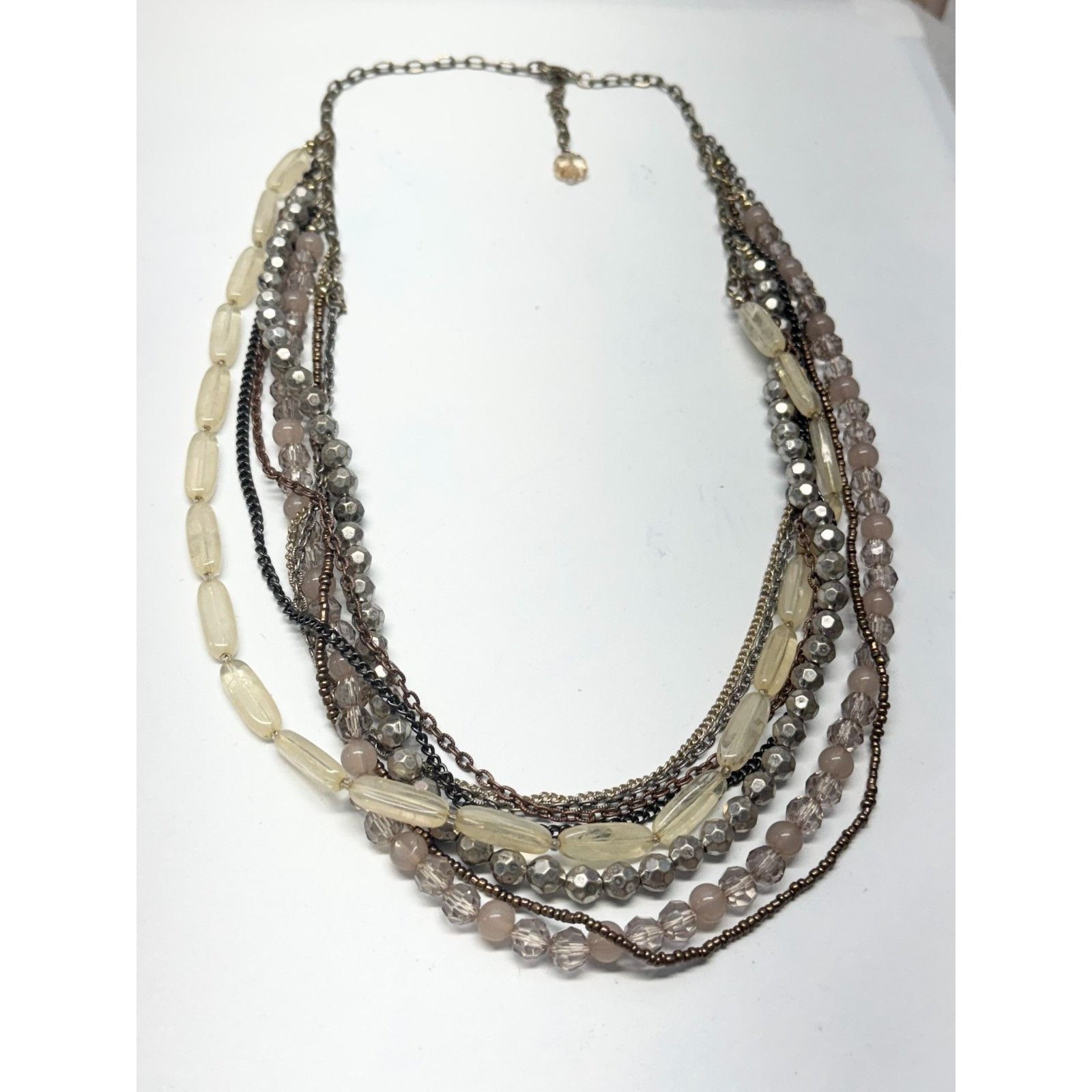 Vintage Vintage multi strand beaded chain necklace Size ONE SIZE - 2 Thumbnail