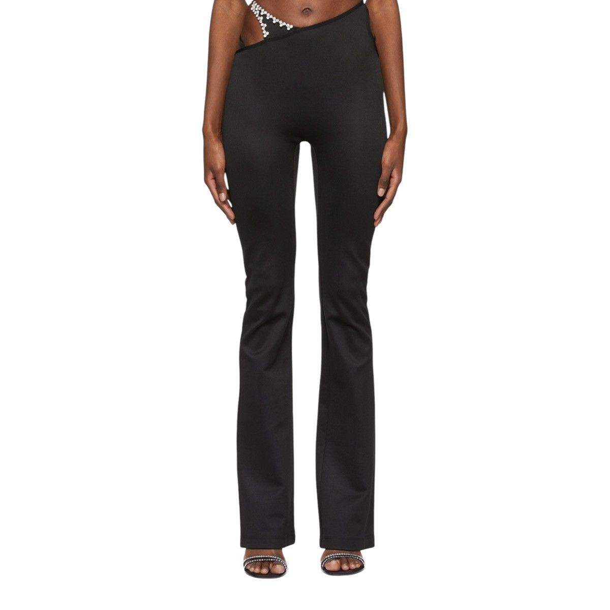 Area Asymmetric Crystal embellished thong effect trousers Size 26" / US 2 / IT 38 - 3 Thumbnail