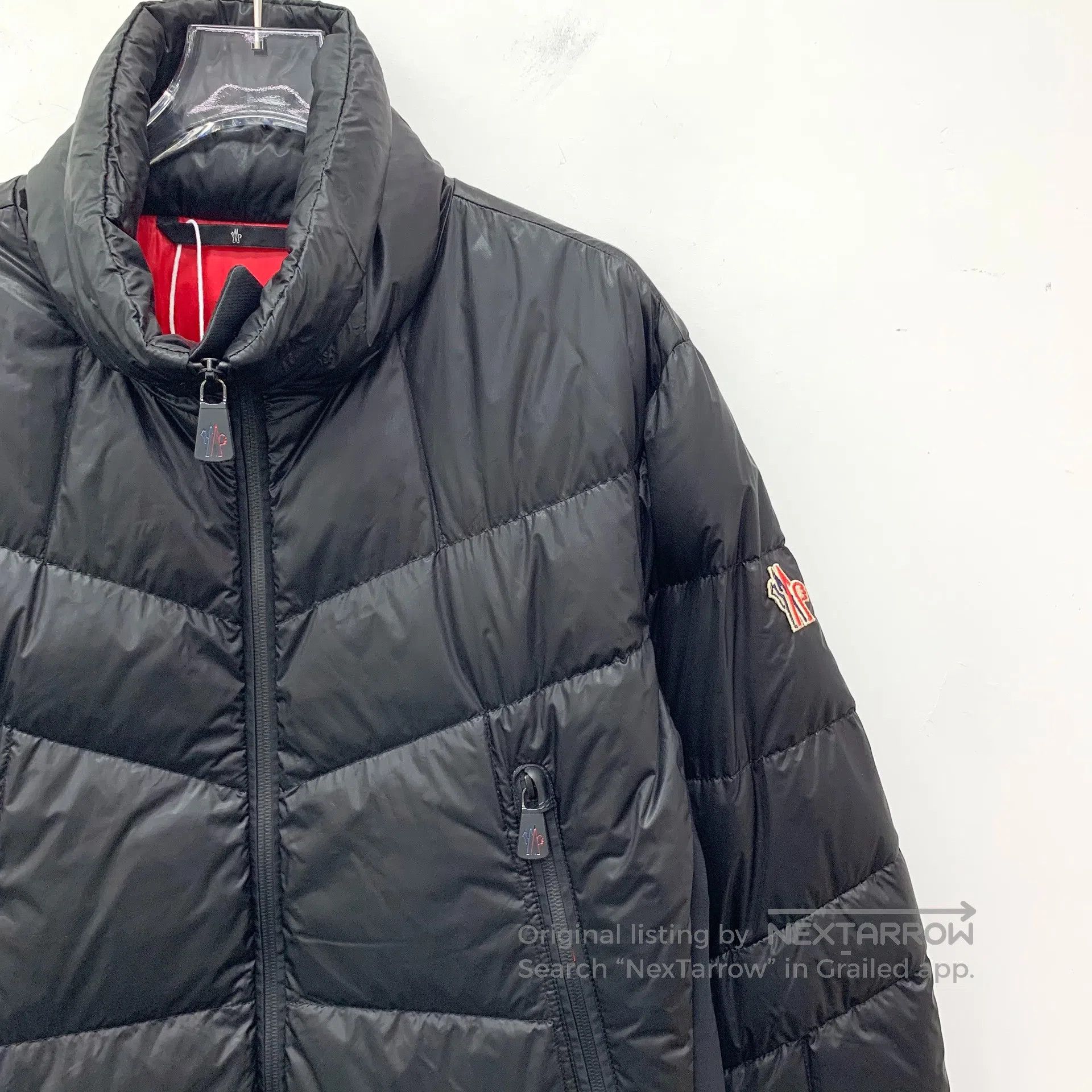 Moncler Moncler Black logo embroidery stand collar zip long-sleeve Size US L / EU 52-54 / 3 - 3 Thumbnail