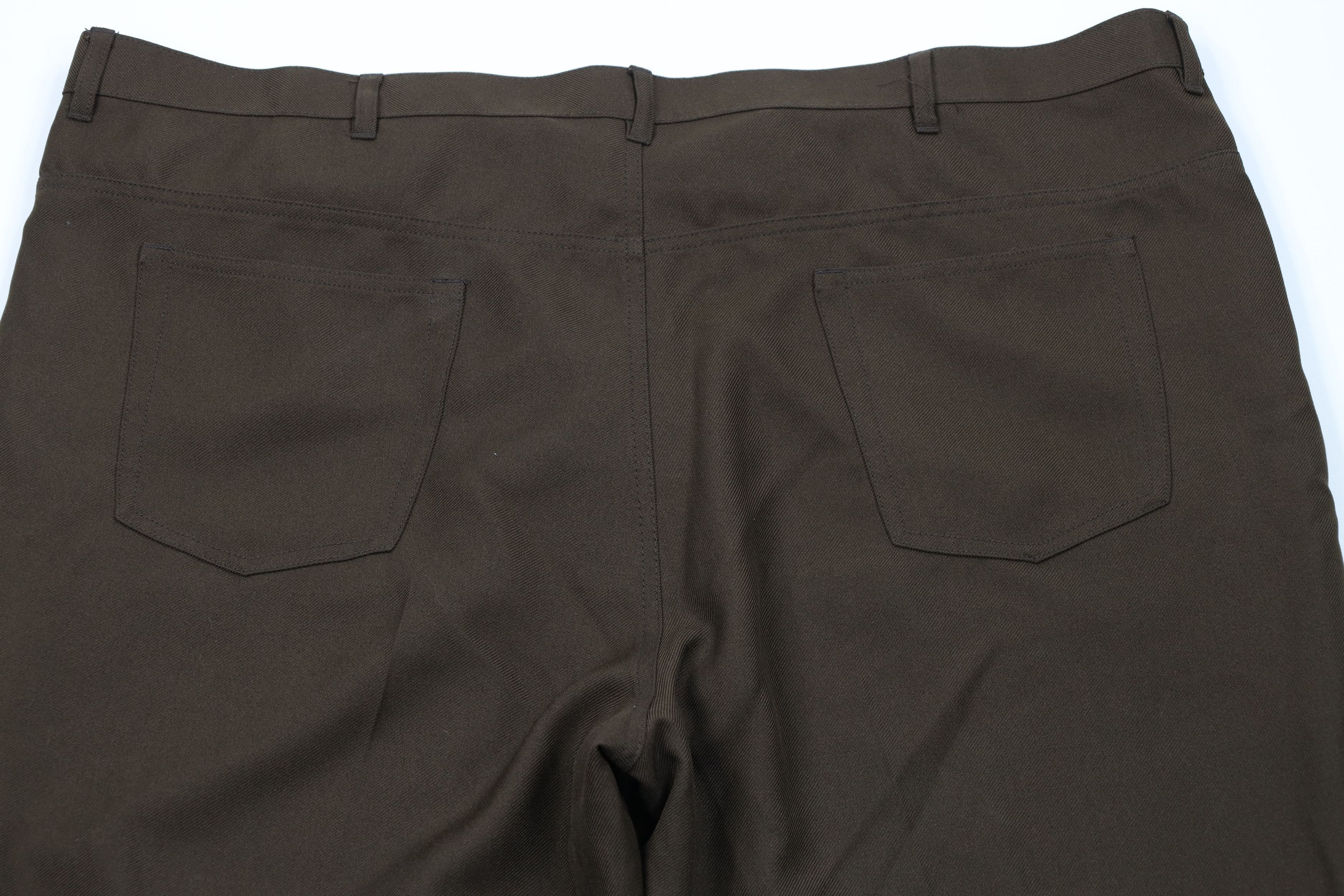 Vintage Vintage 90s Streetwear Wide Leg Chino Pants Brown Polyester Size US 44 / EU 60 - 10 Thumbnail