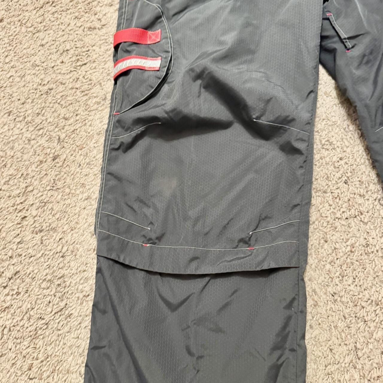 Vintage Vintage Caffeine Grey Nylon Cyber Rave Baggy Parachute Pants Size US 34 / EU 50 - 5 Thumbnail