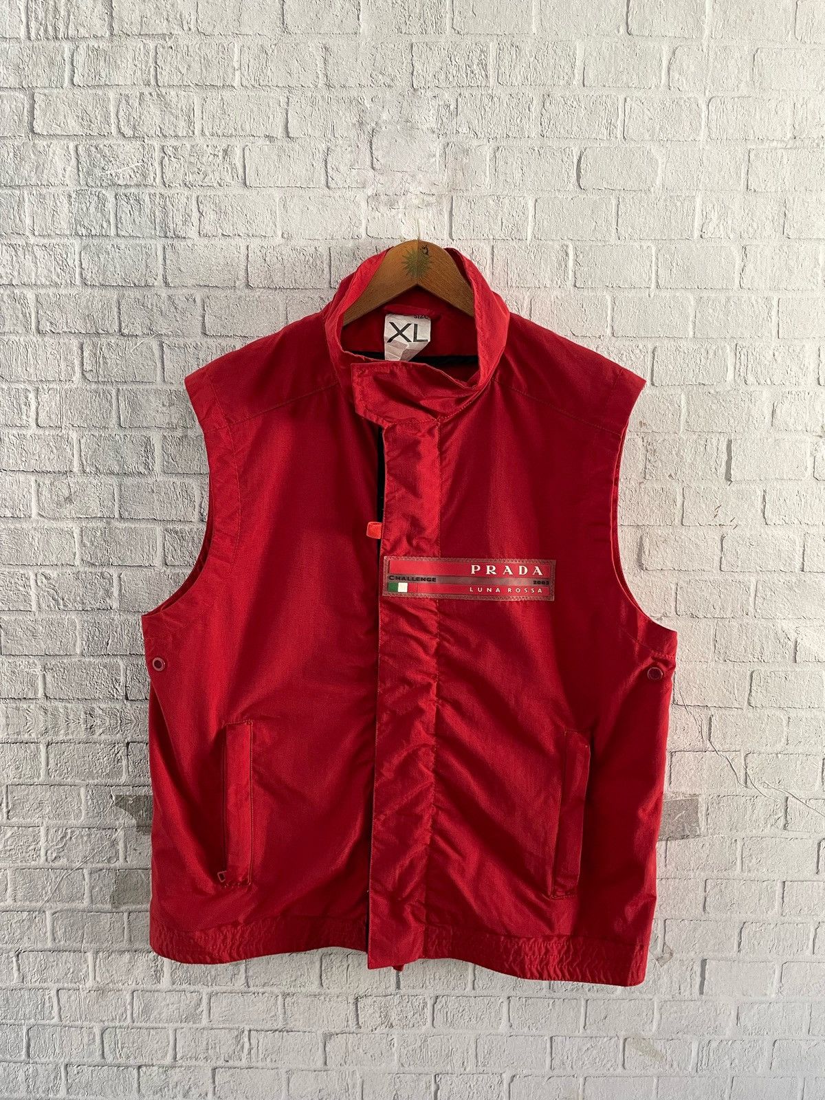 Prada Vintage Prada Luna Rossa Technical Vest Size US XL / EU 56 / 4 - 1 Thumbnail