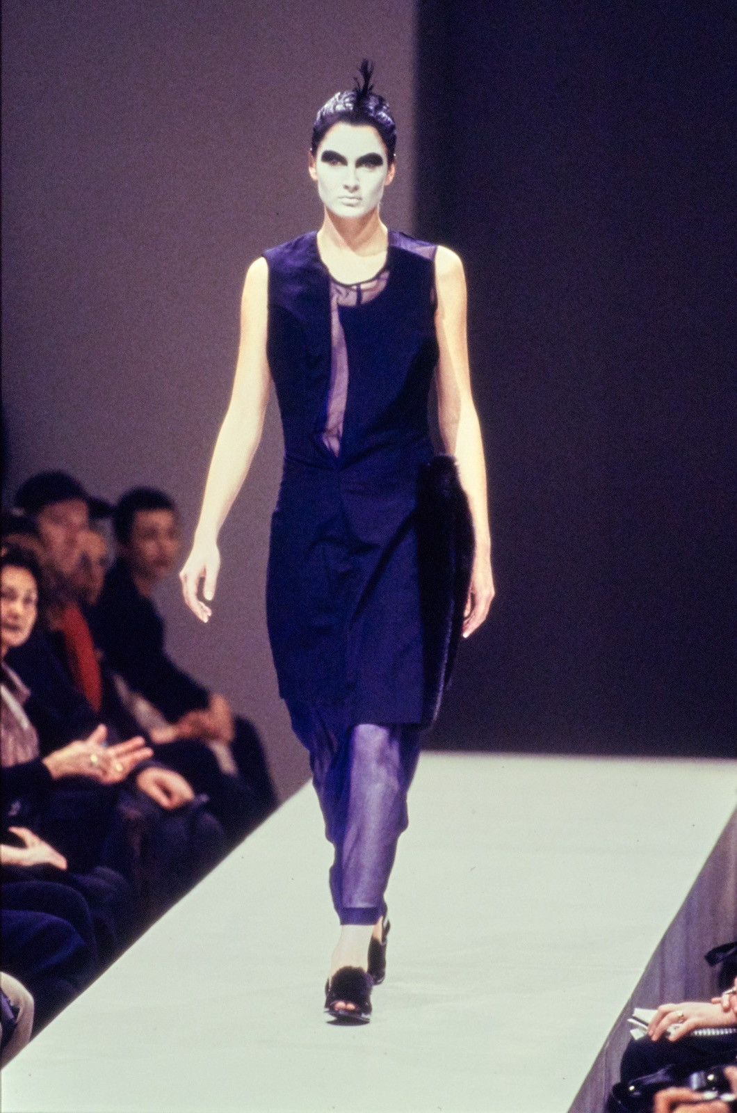 Comme des Garcons FW97 Wool padded dress with mesh panels Size M / US 6-8 / IT 42-44 - 2 Thumbnail