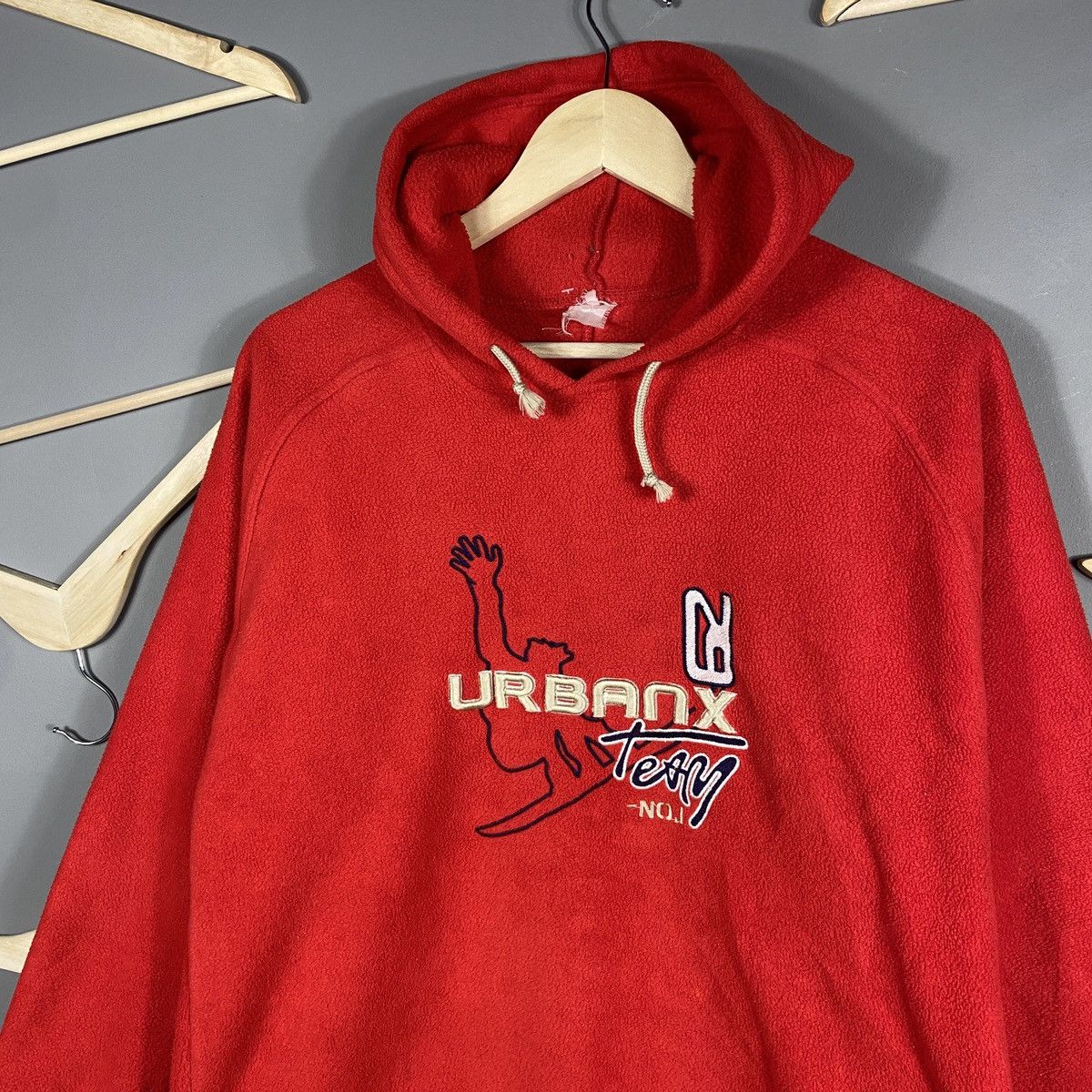 Vintage Vintage Y2K UrbanX Team Skateboarding Fleece Hoodie Size US M / EU 48-50 / 2 - 2 Thumbnail