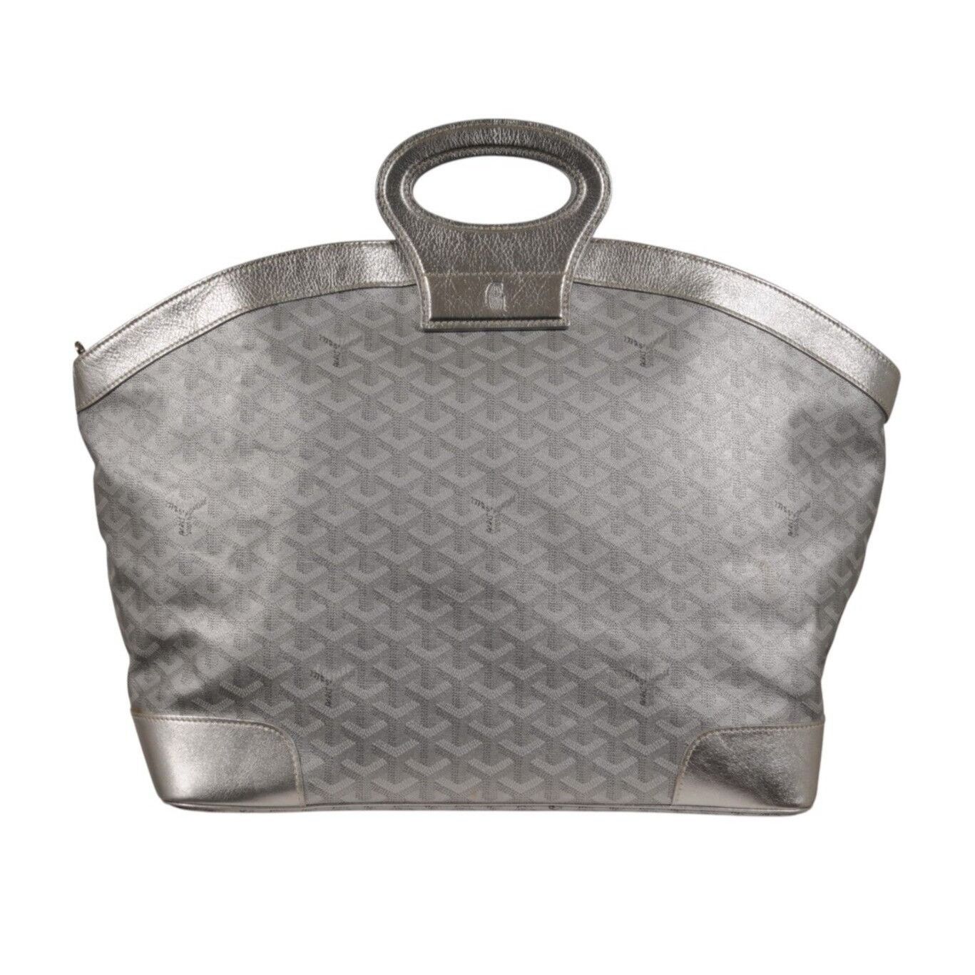 Goyard Beluga MM Tote Bag Silver Leather Carry On - 02497 Size ONE SIZE - 23 Thumbnail