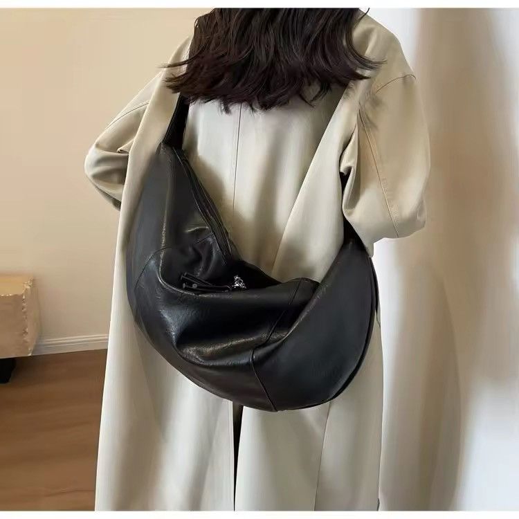 Vintage Vintage Large Capasity Soft Pu Leather Crossbody Bag Size ONE SIZE - 2 Thumbnail