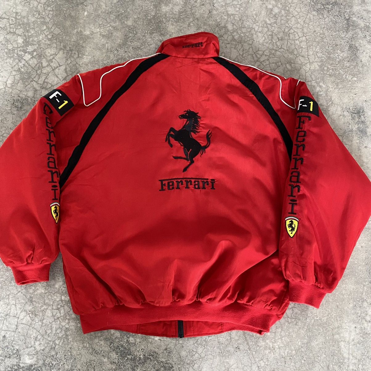 Ferrari Vintage 1996 Ferrari Formula 1 Nice Man Racing Jacket Size US XXL / EU 58 / 5 - 13 Thumbnail