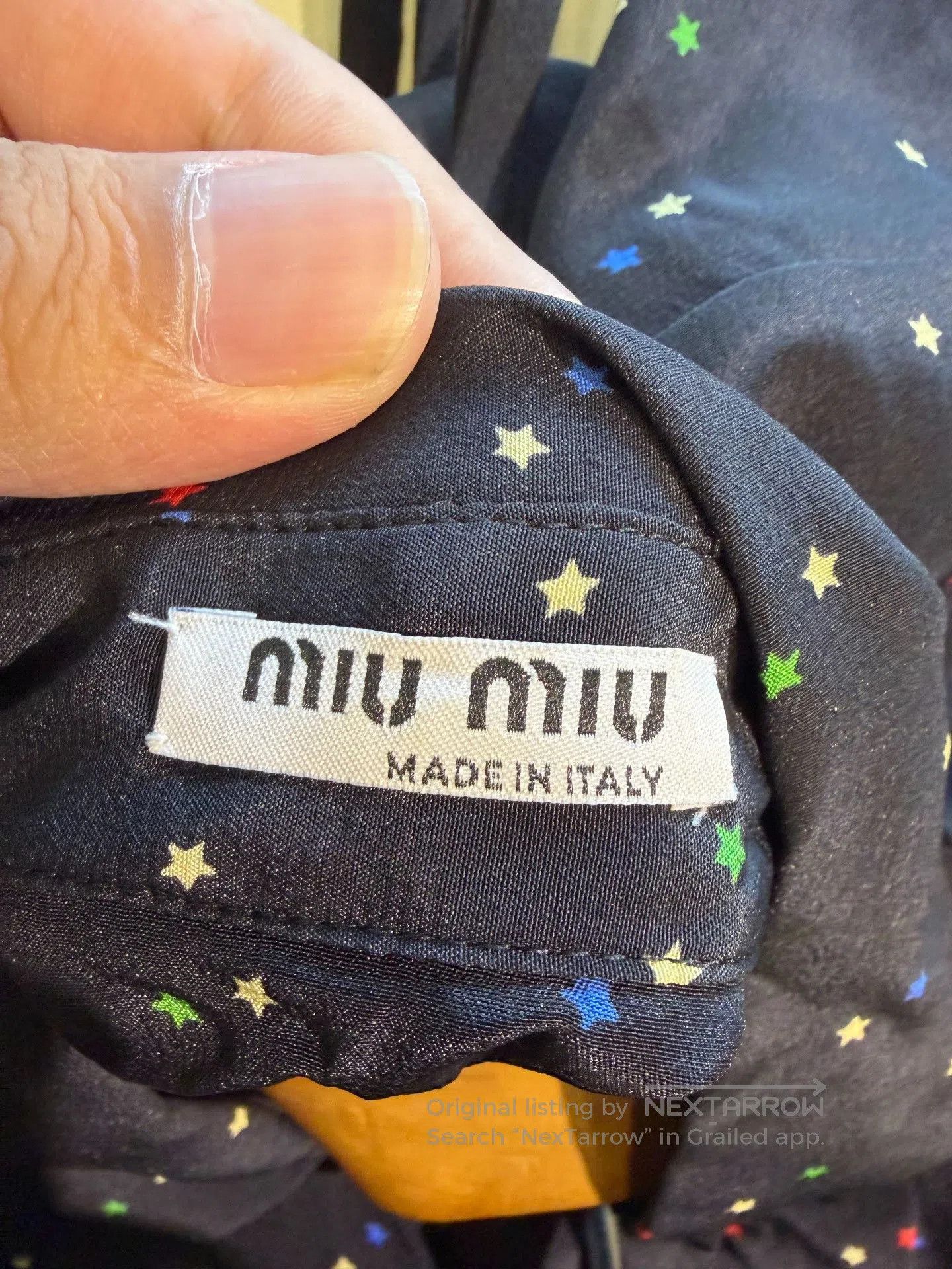 Miu Miu MIU MIU Colorful Star Print Shirt. Size XS / US 0-2 / IT 36-38 - 3 Thumbnail