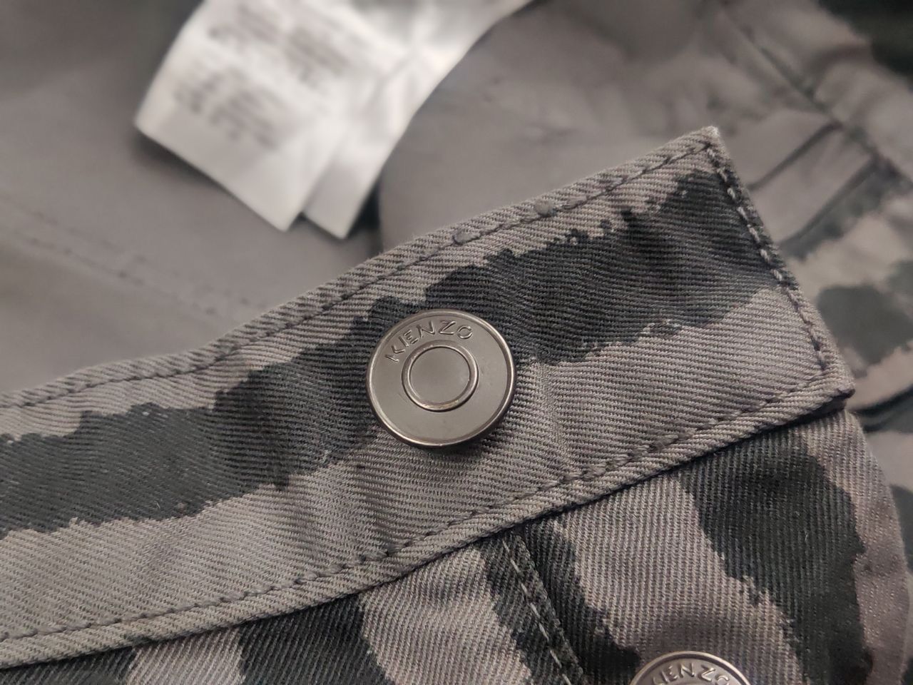 Kenzo Kenzo Design Dark Gray Striped Casual Canvas Mens Pants Size US 30 / EU 46 - 10 Thumbnail