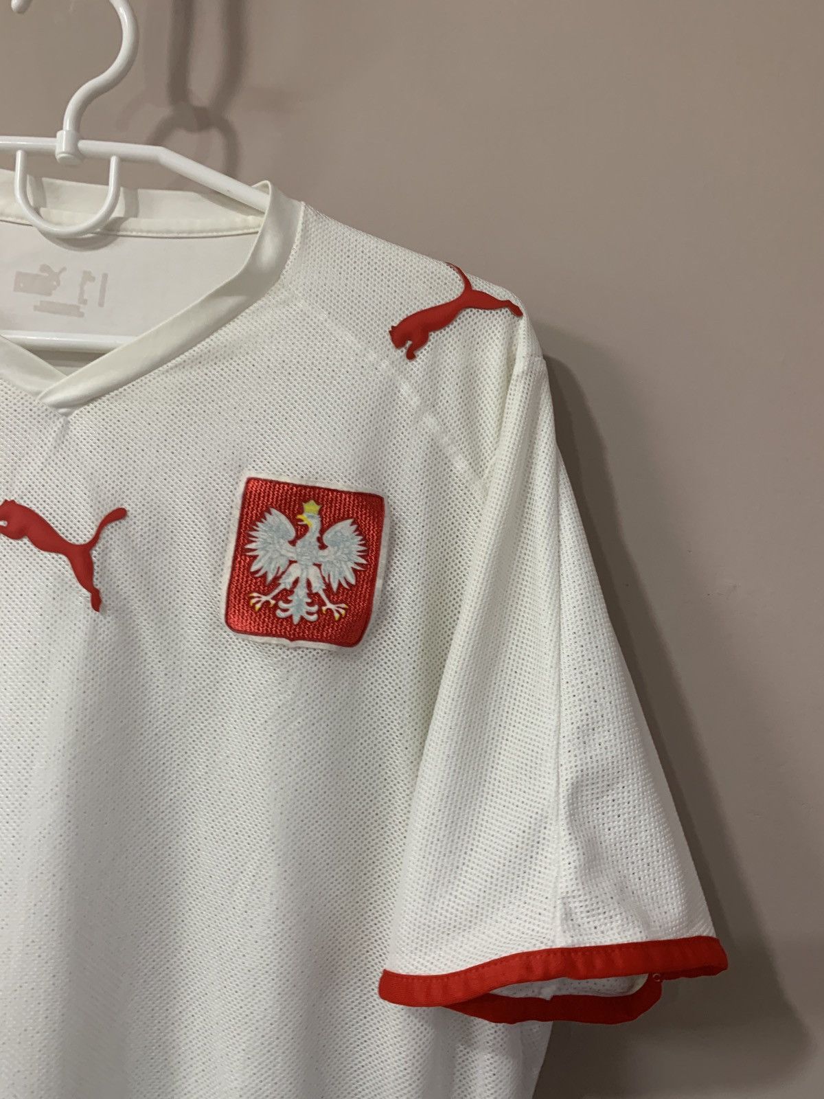 Puma Poland 2008 Home Football Shirt Puma Vintage Soccer Size M Size US M / EU 48-50 / 2 - 4 Thumbnail
