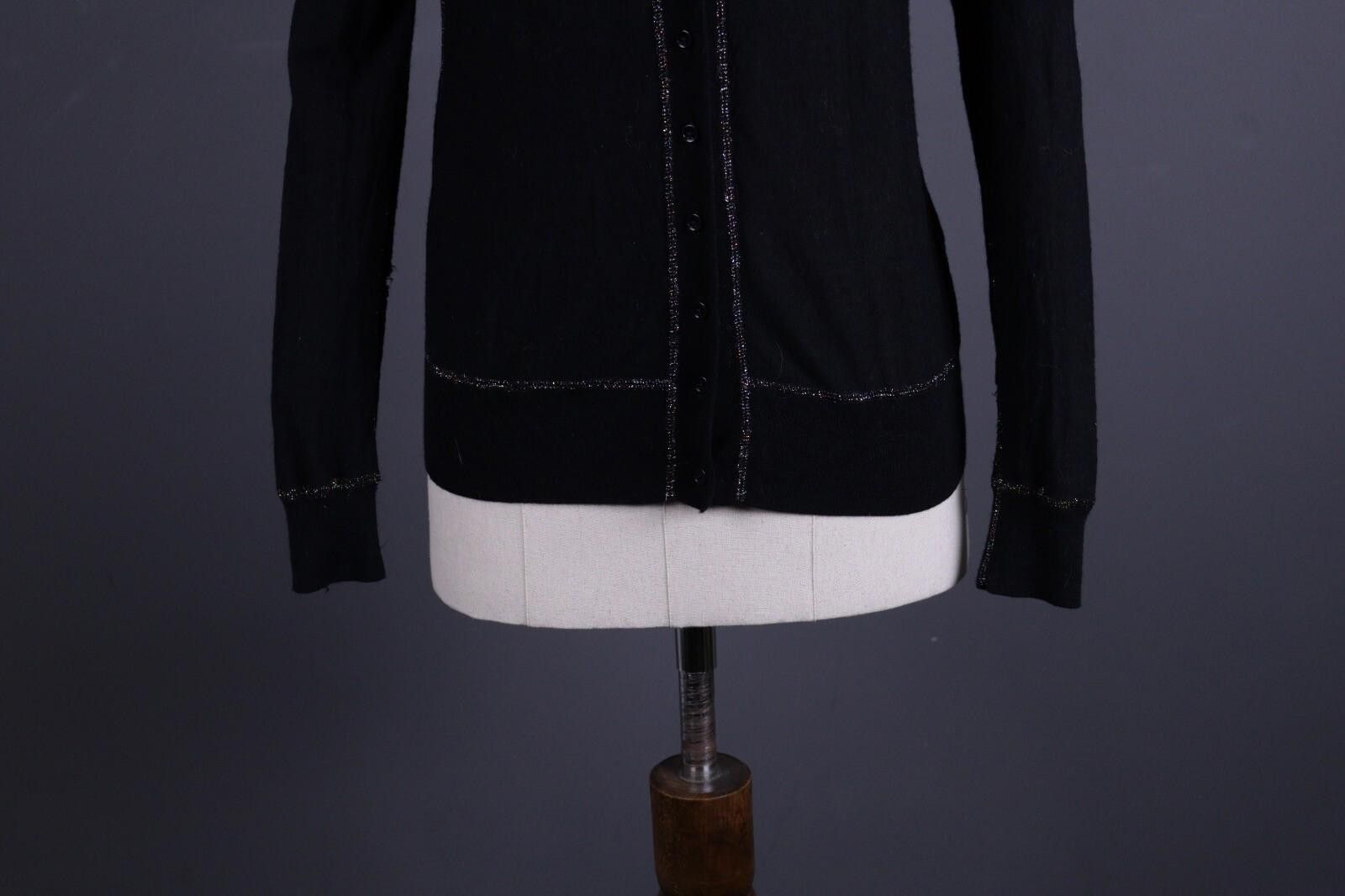 Sonia Rykiel Sonia by Sonia Rykiel Black Cardigan Sweater Size XL Size XL / US 12-14 / IT 48-50 - 3 Thumbnail