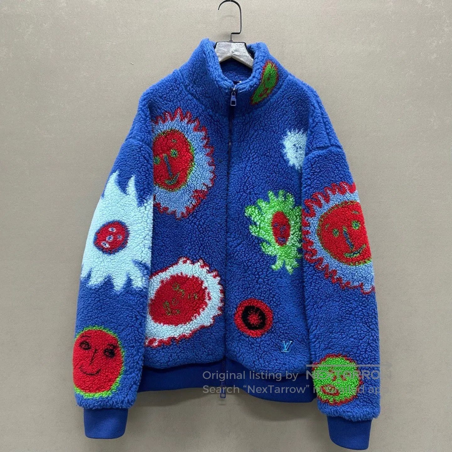 Louis Vuitton louis vuitton blue teddy jacket with prints. Size M / US 6-8 / IT 42-44 - 1 Thumbnail